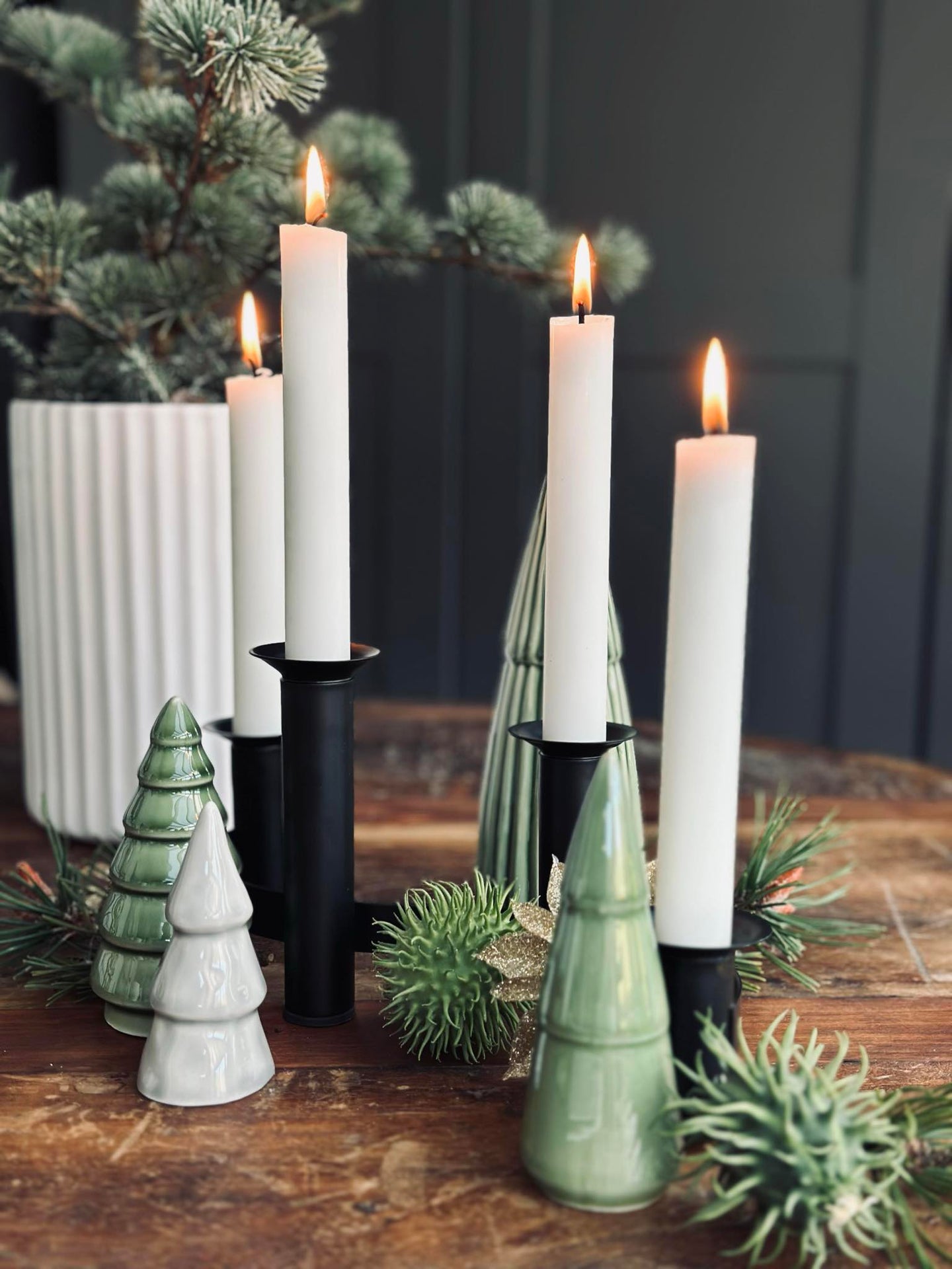 Adventsljusstake - Svart