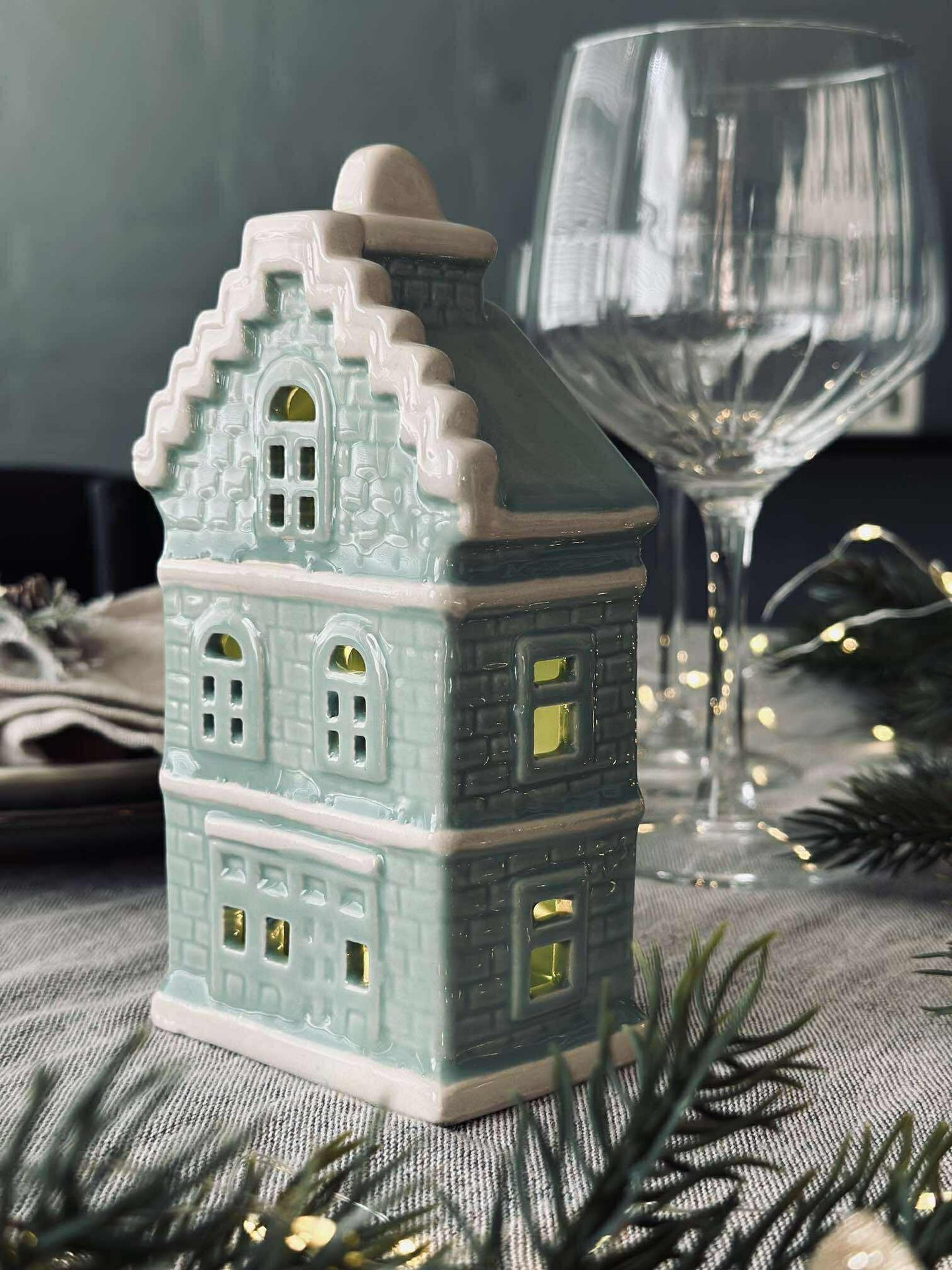 Ljushus med LED - Pastellfärg MIX