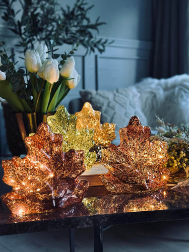 Blad med LED-ljus och timer - Flera färger