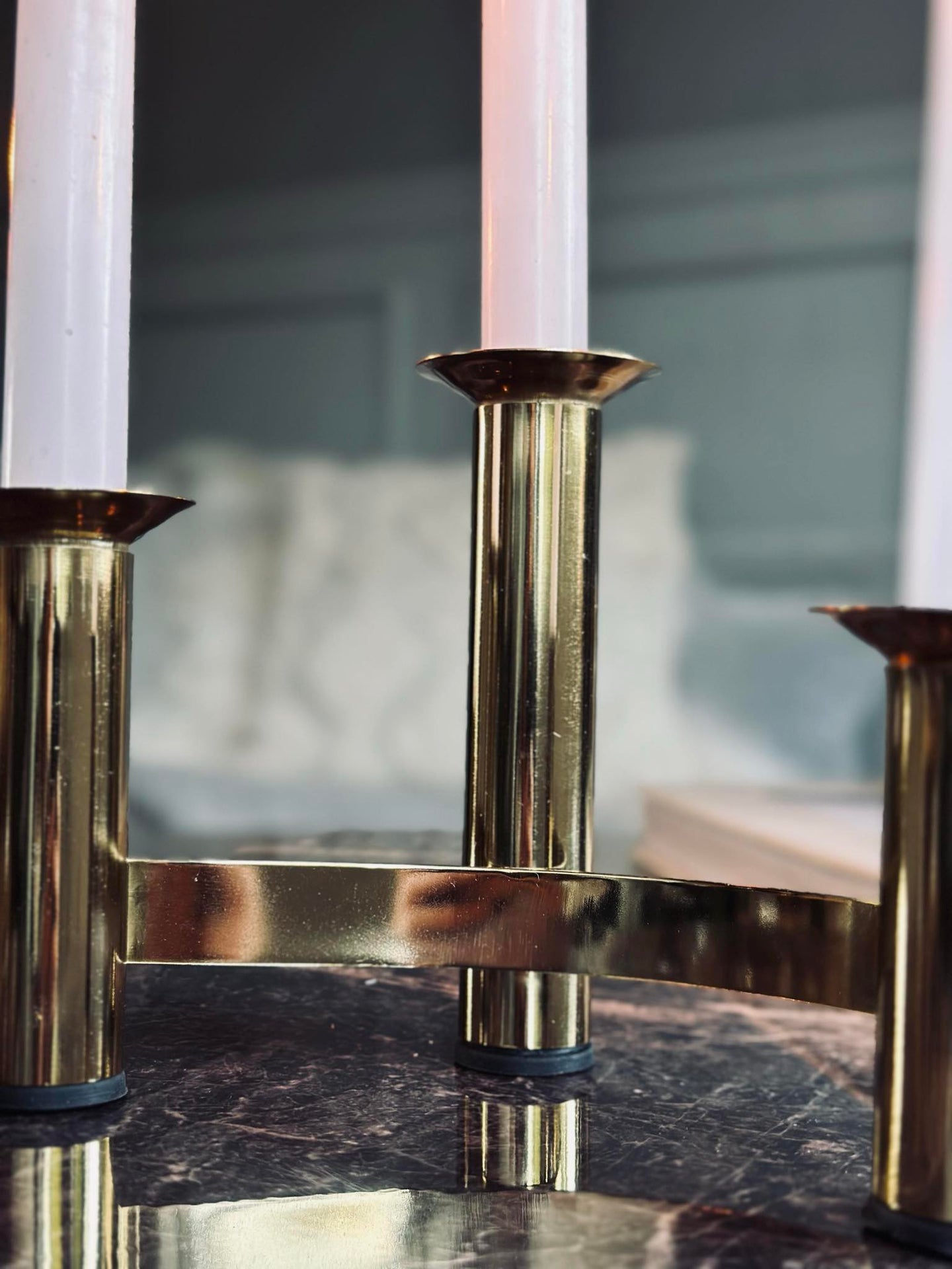 Adventsljusstake - Guld