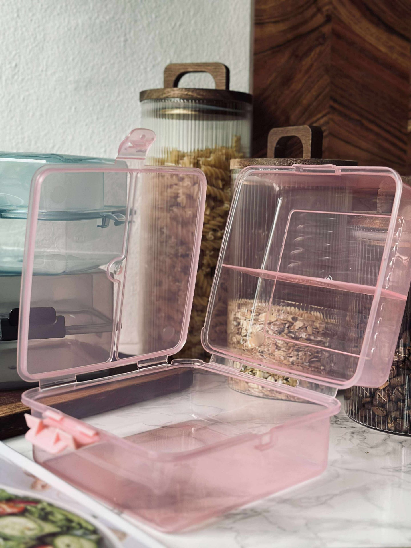 Matlåda med indelade fack - Ros