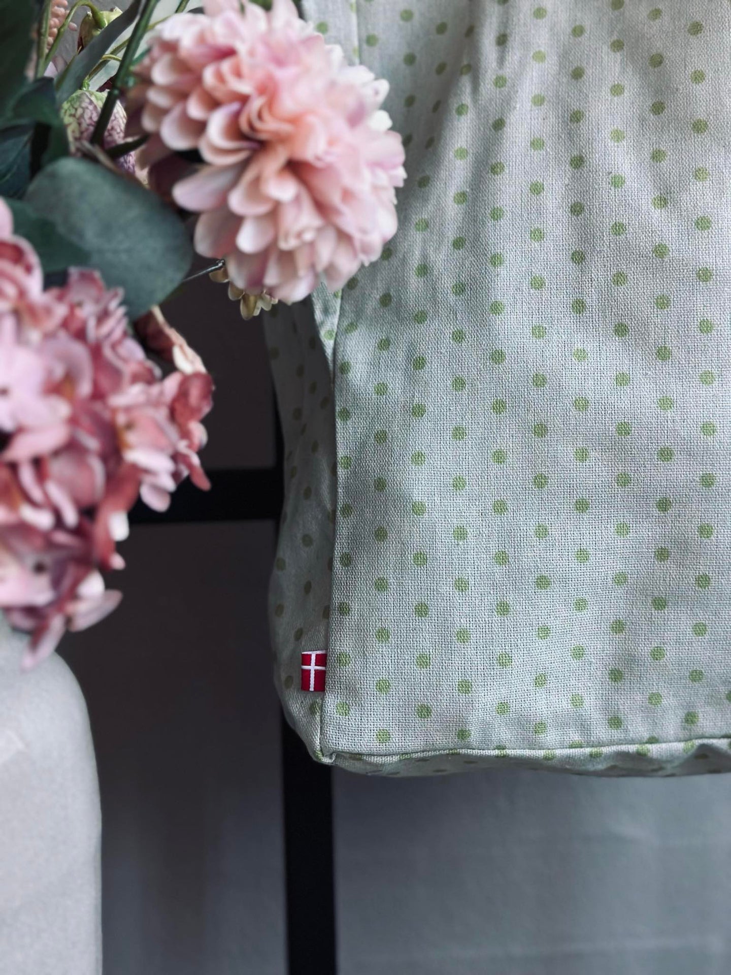 Shoppingväska - Gröna prickar