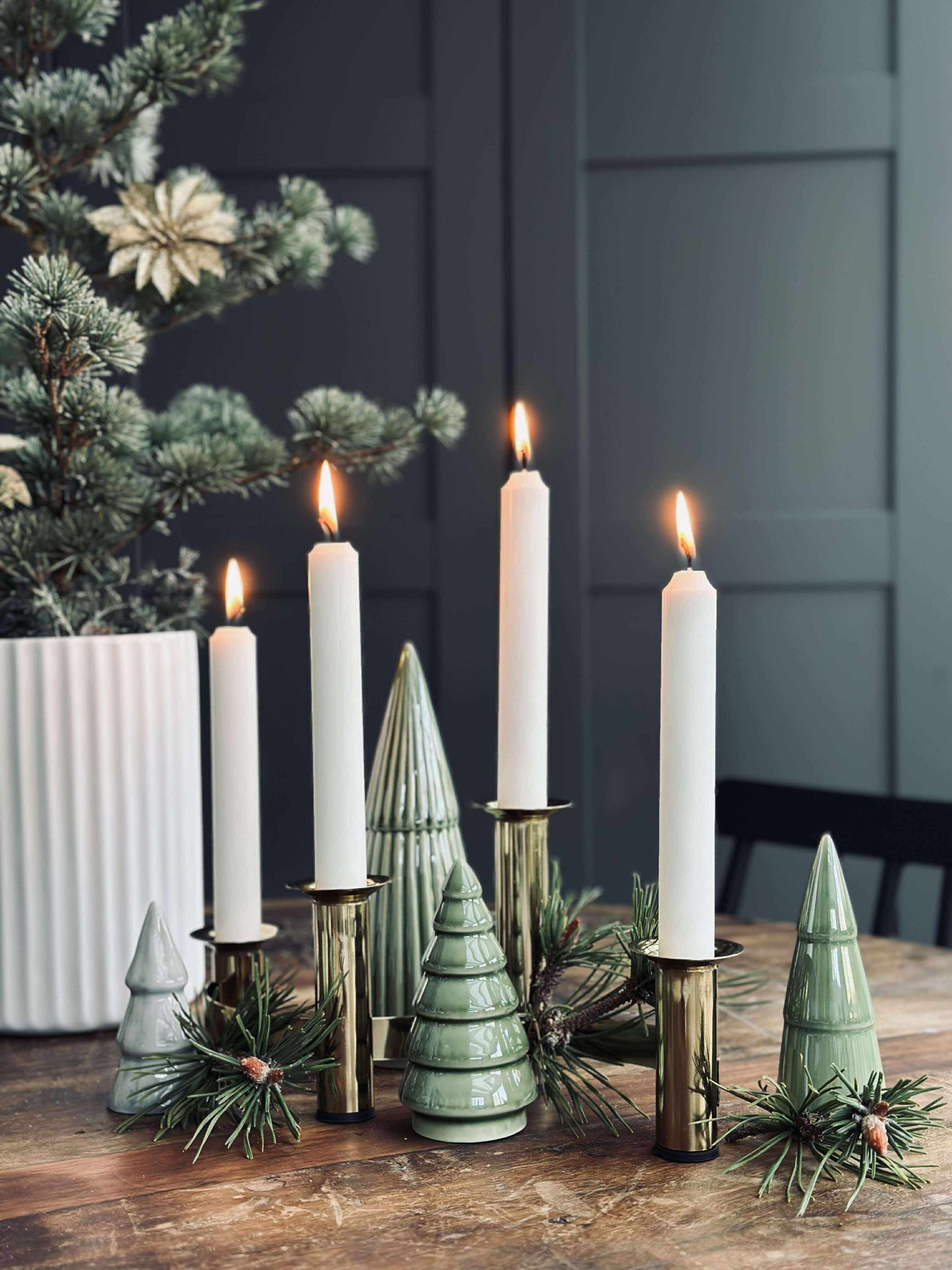 Adventsljusstake - Guld