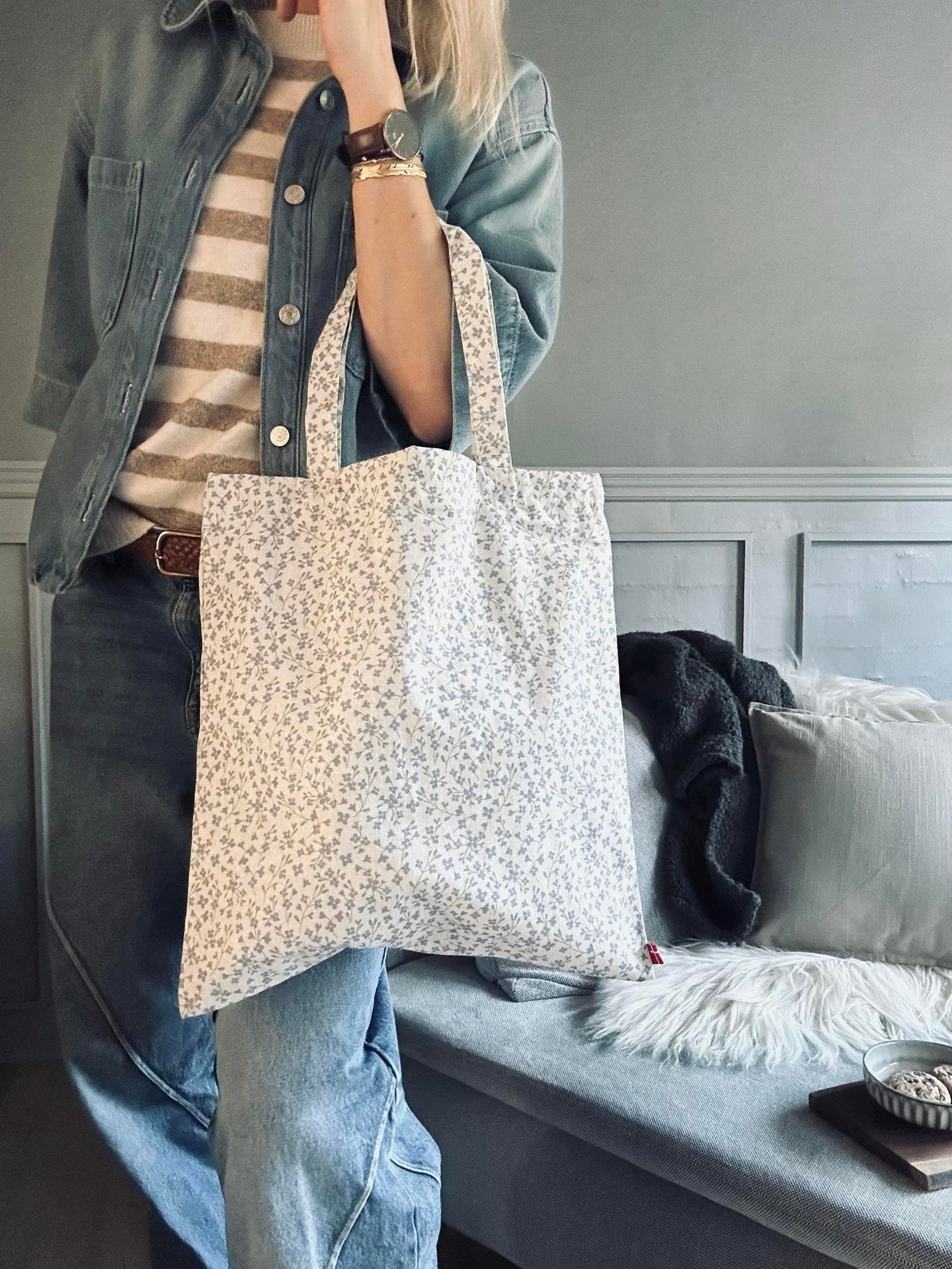 Shoppingväska - Liten flora