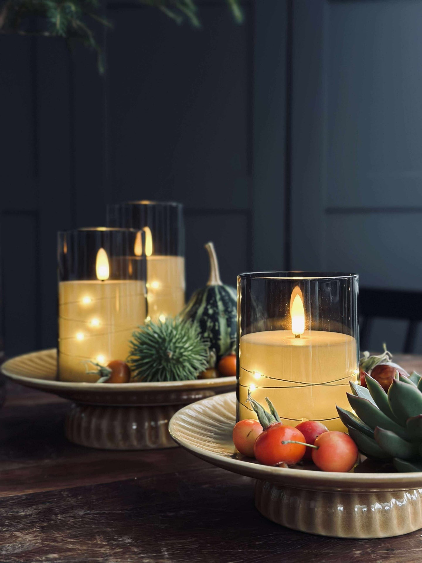 LED-ljus ALMA 3 st med fjärrkontroll