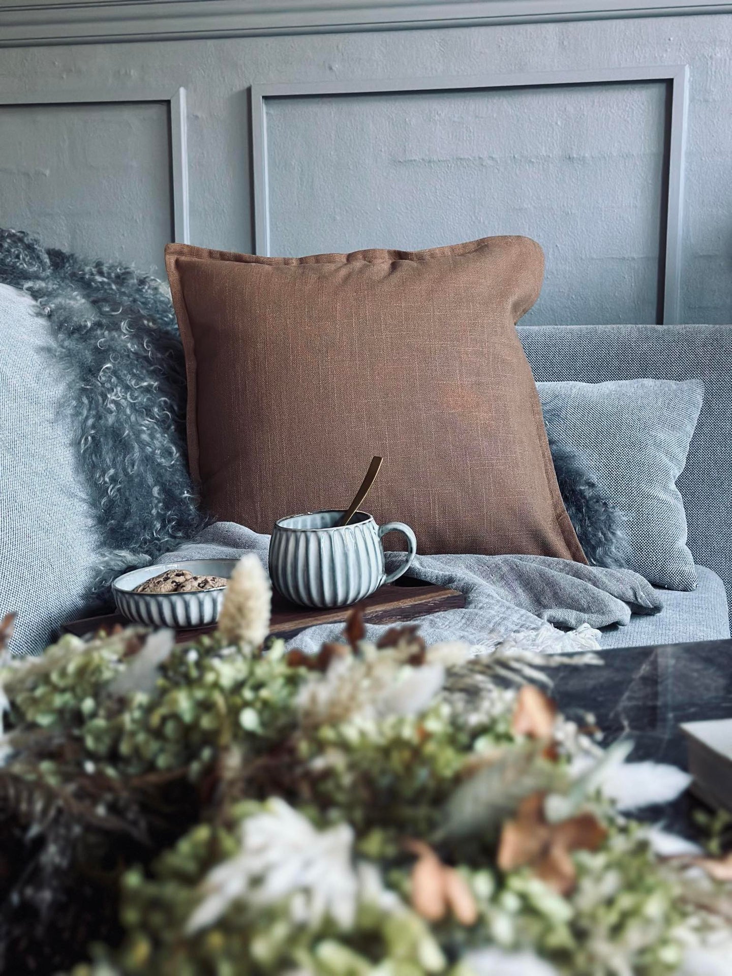 Kuddfodral 45x45 - Senap