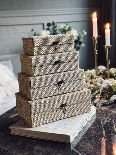 Lådor Natur - Set med 4 st