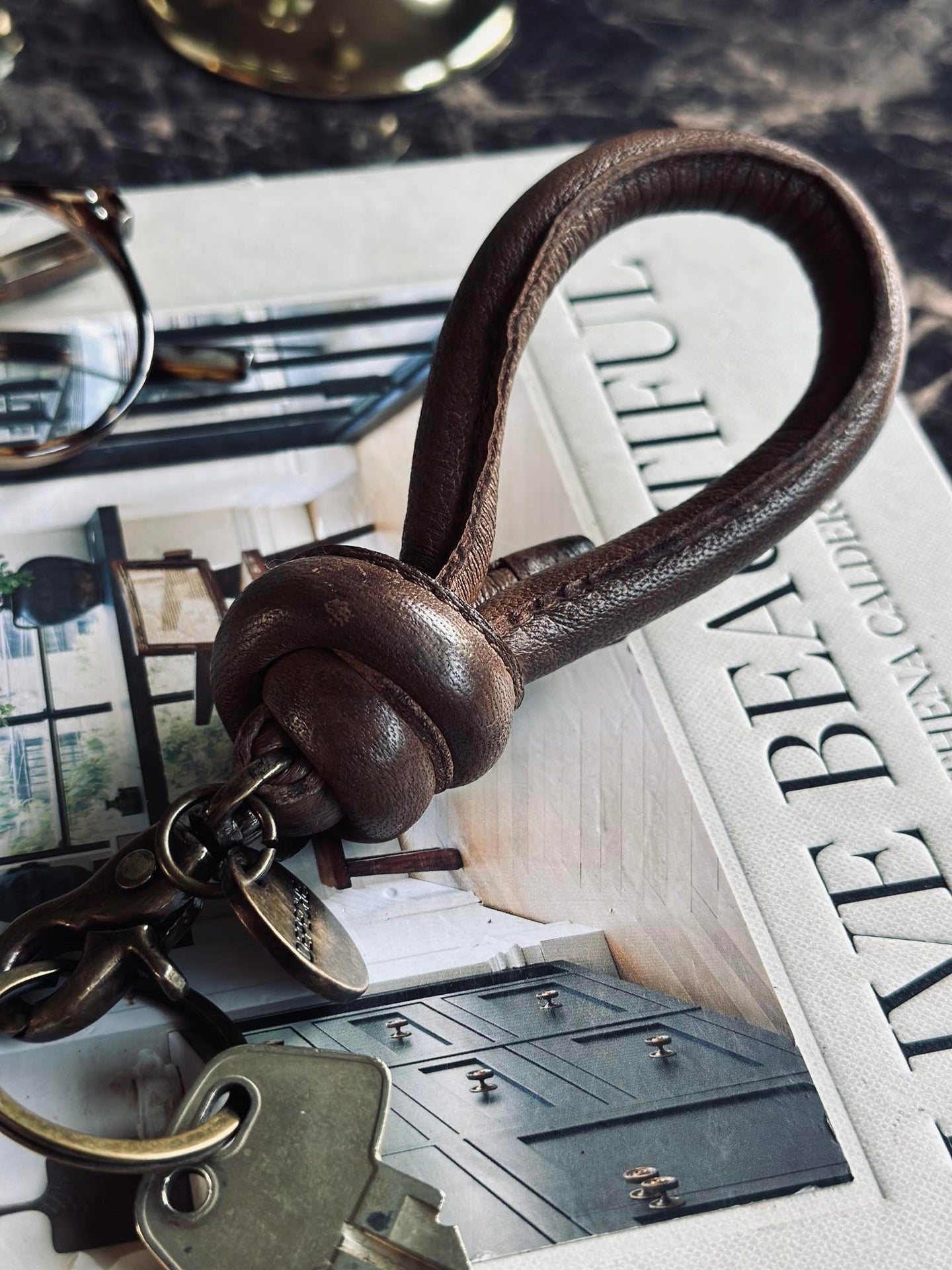 Nyckelband – Kastanj