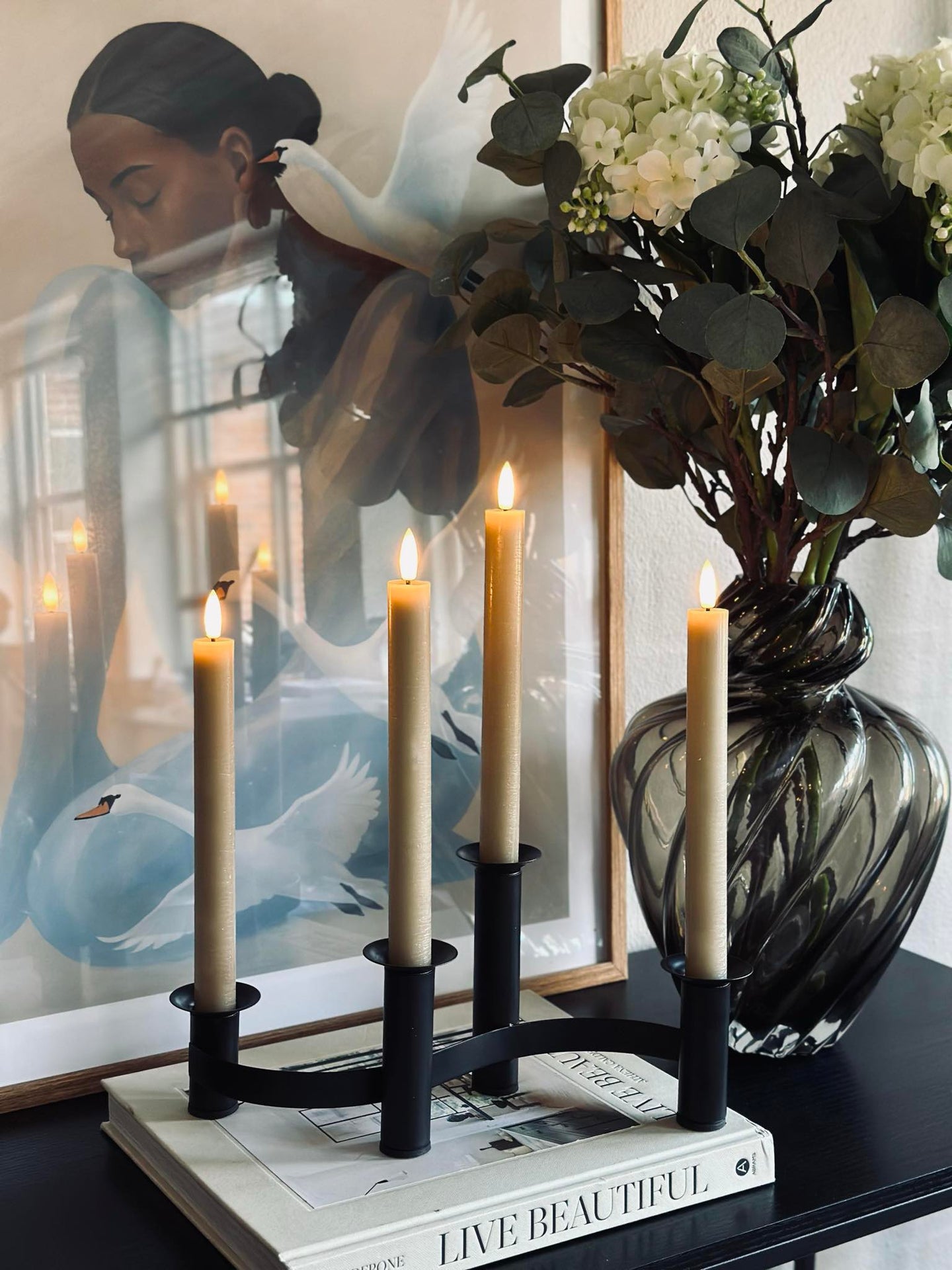 LED Scenljus 4 st - Sand