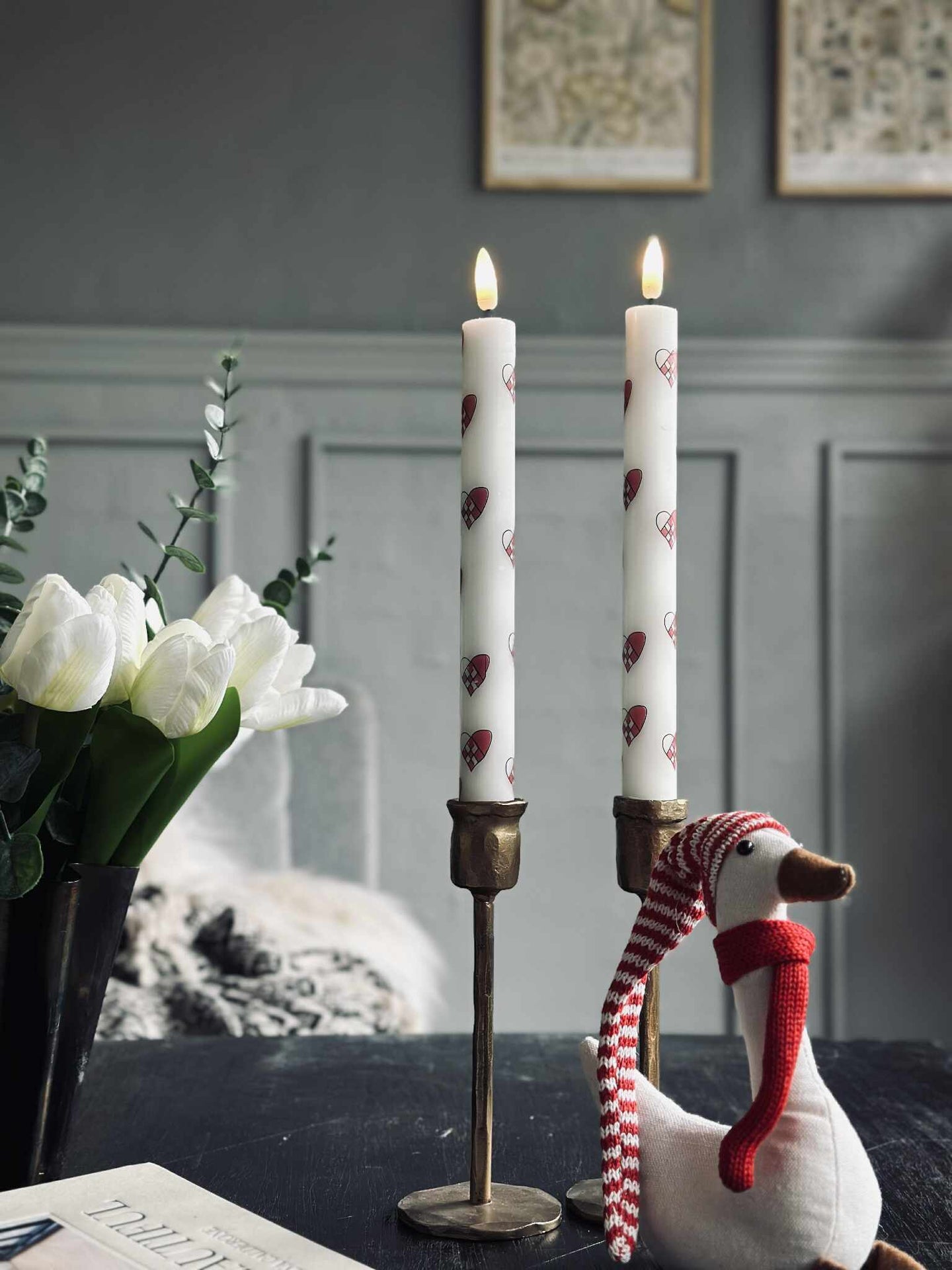 LED Scenljus 2 st - Hjärtan