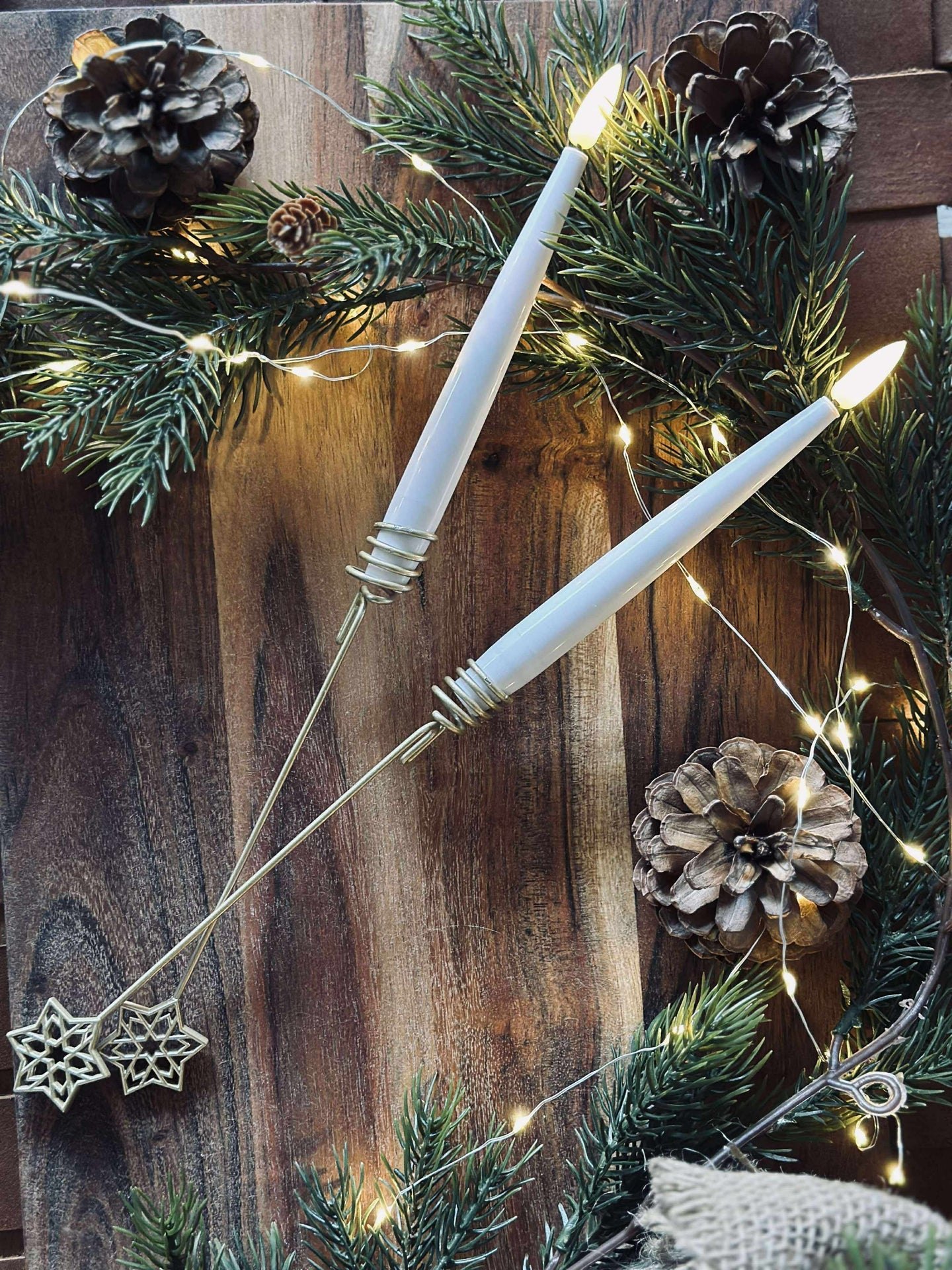 Ljushållare för julgran STAR - 6 st.