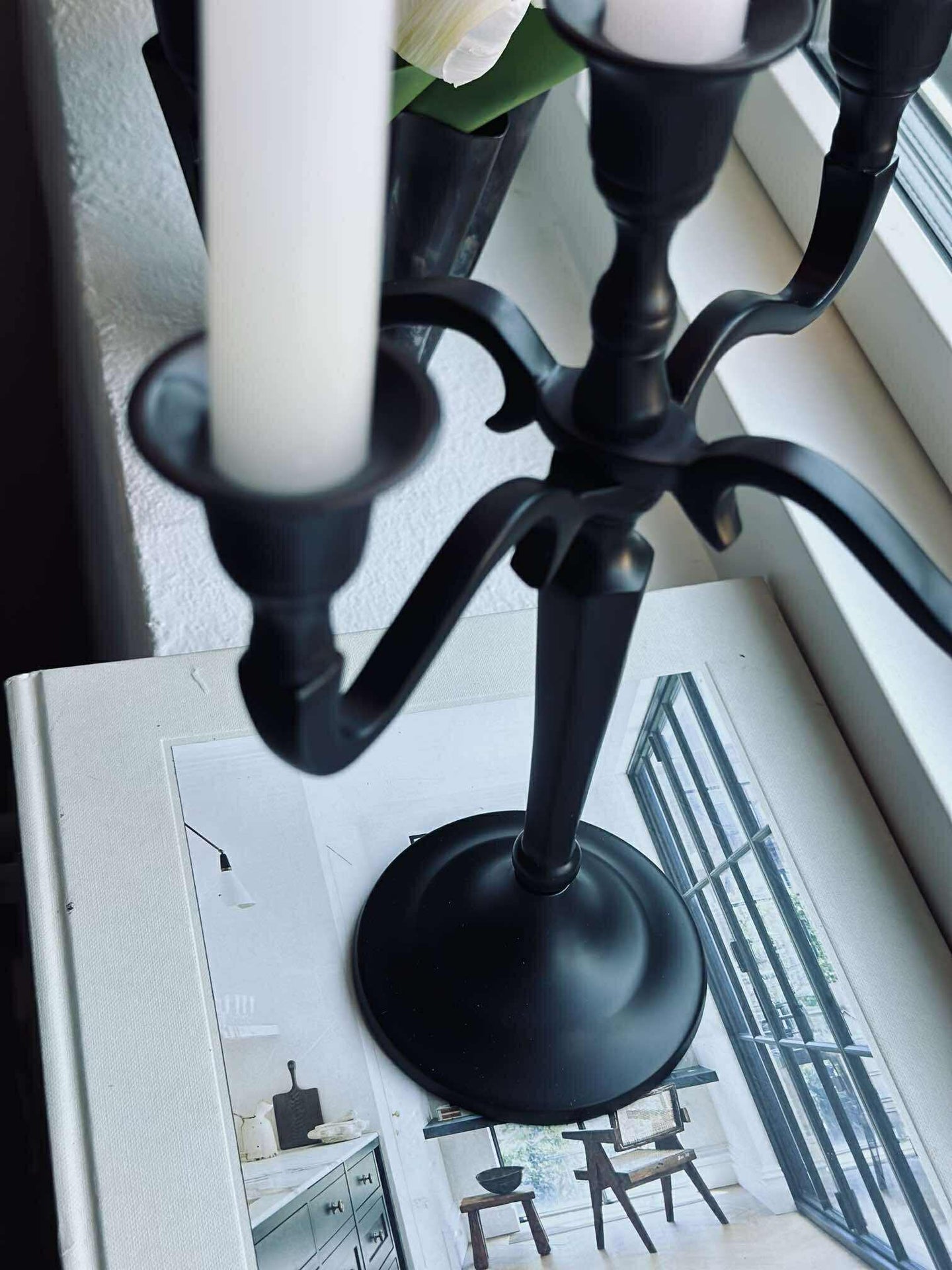 Ljusstake Alu svart - 5-armad