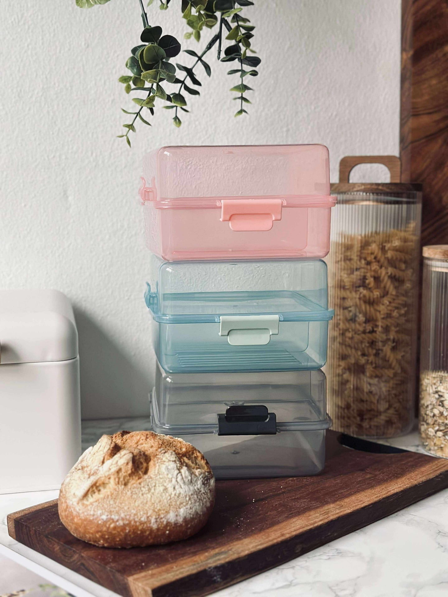 Matlåda med indelade fack - Aqua