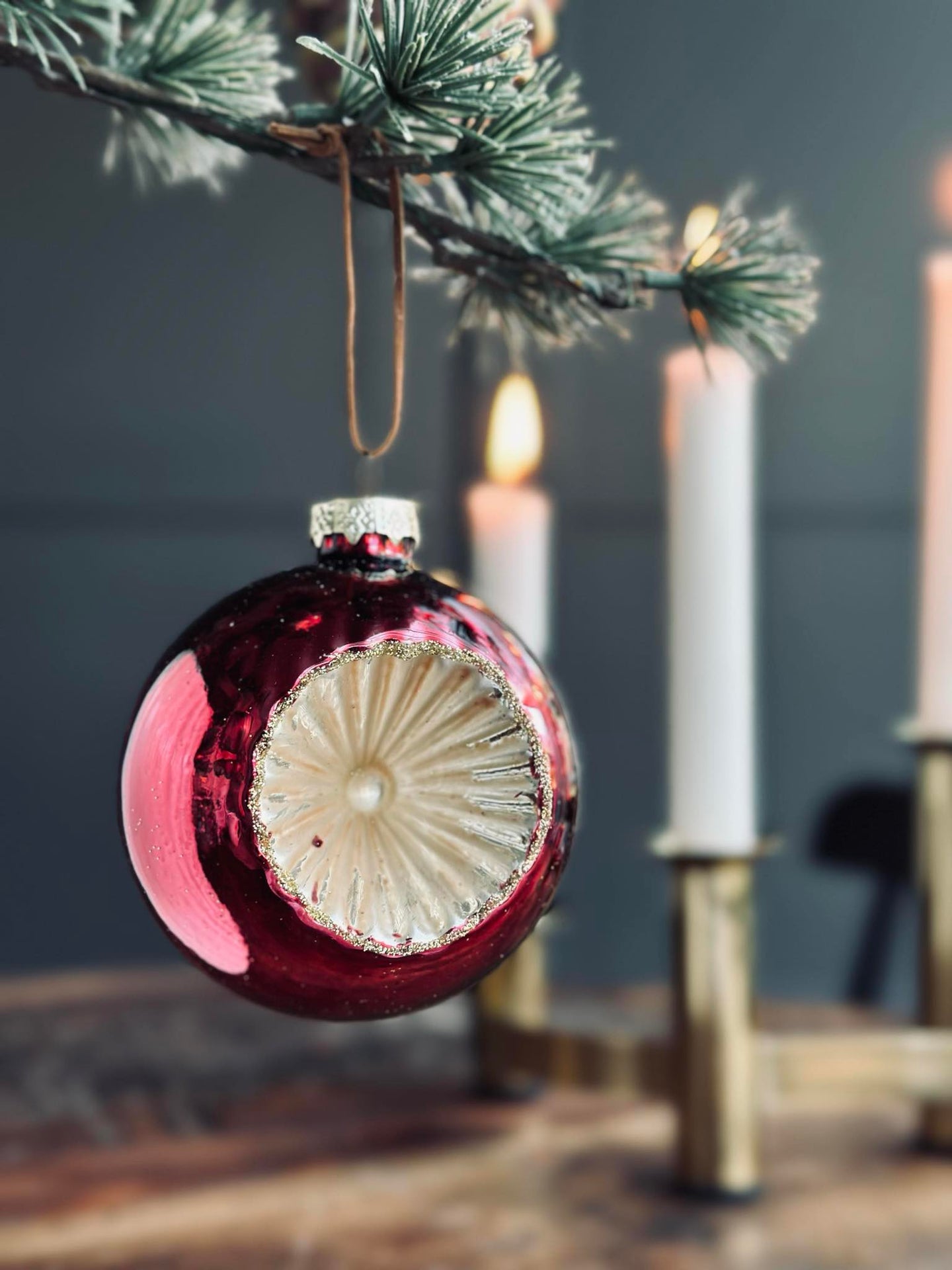 Julgranskulor i glas - Paket med 4 st