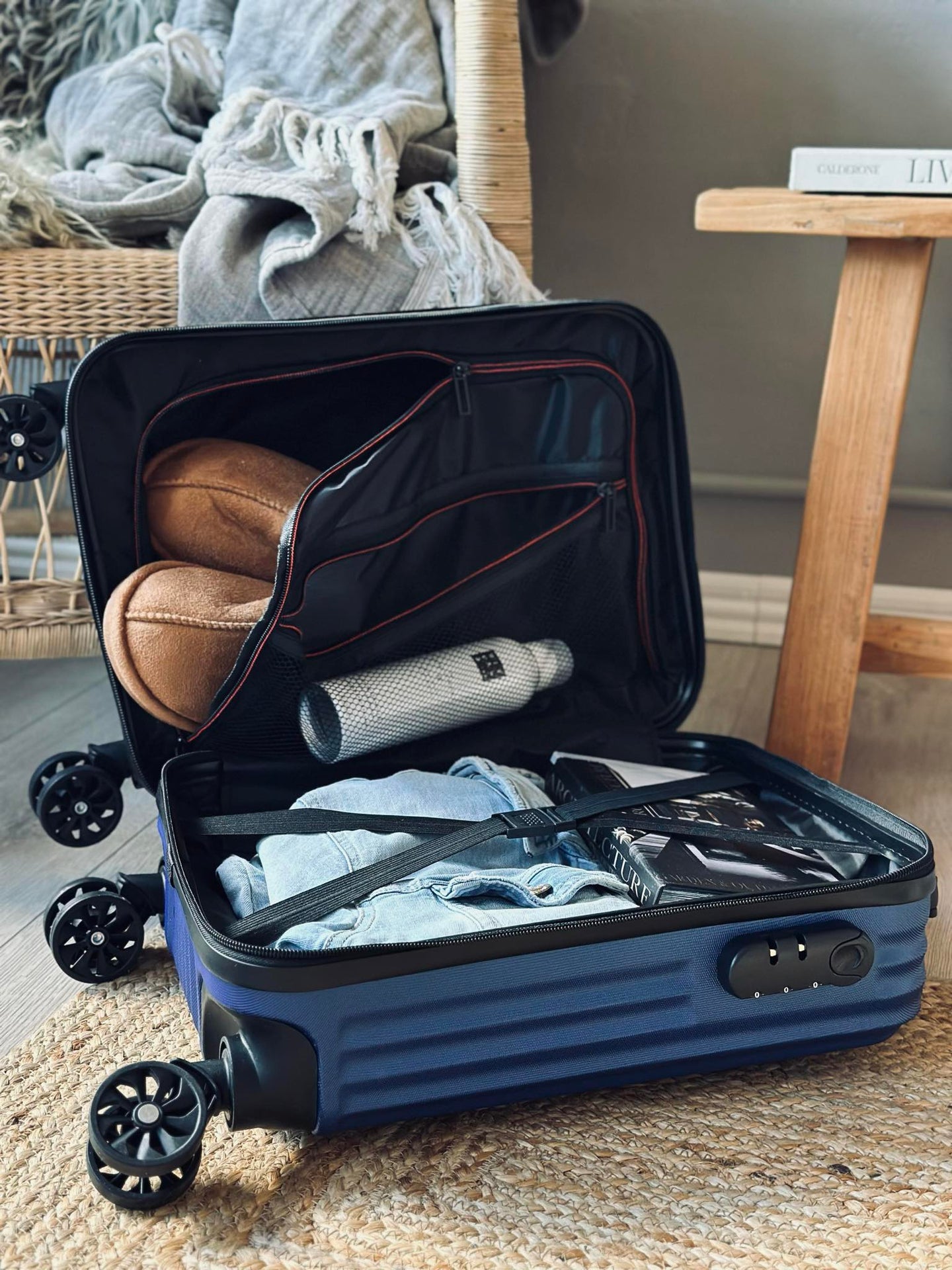 Resväska Trolley - Blå