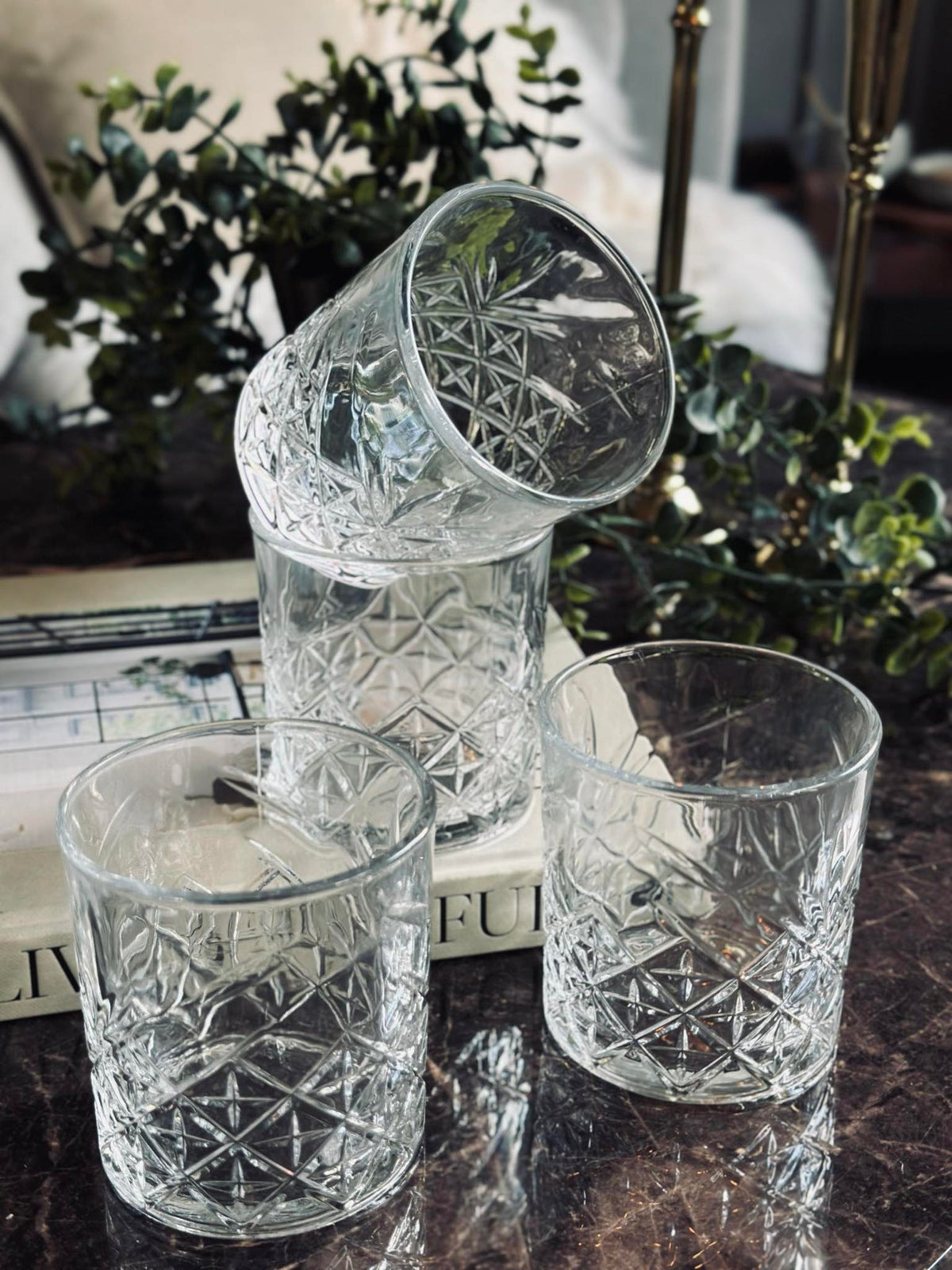 Whiskyglas / vattenglas - 4 st