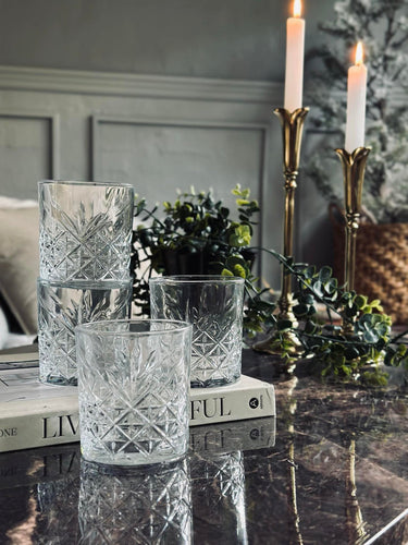 Whiskyglas / vattenglas - 4 st