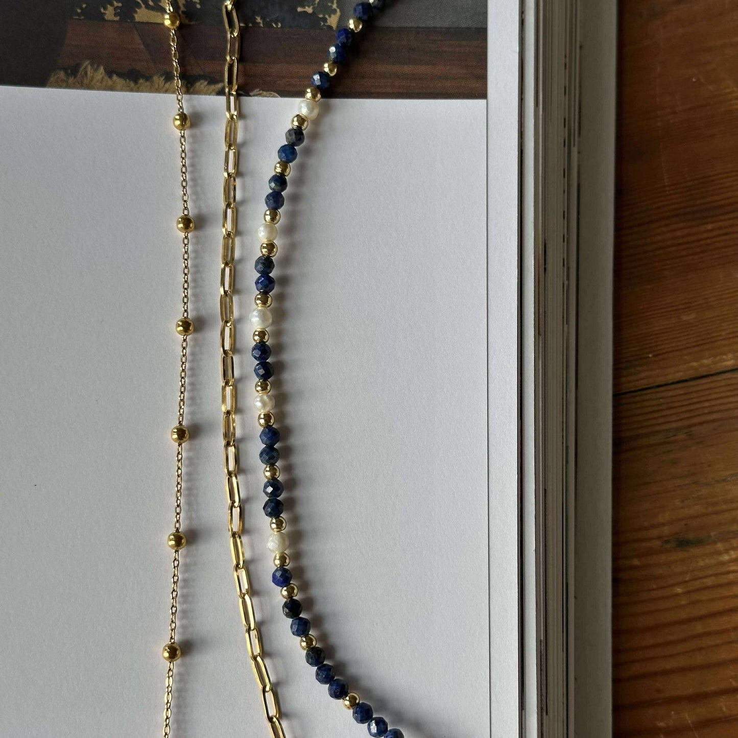Armband Lilja set med 3 st - Äkta sötvattenspärlor