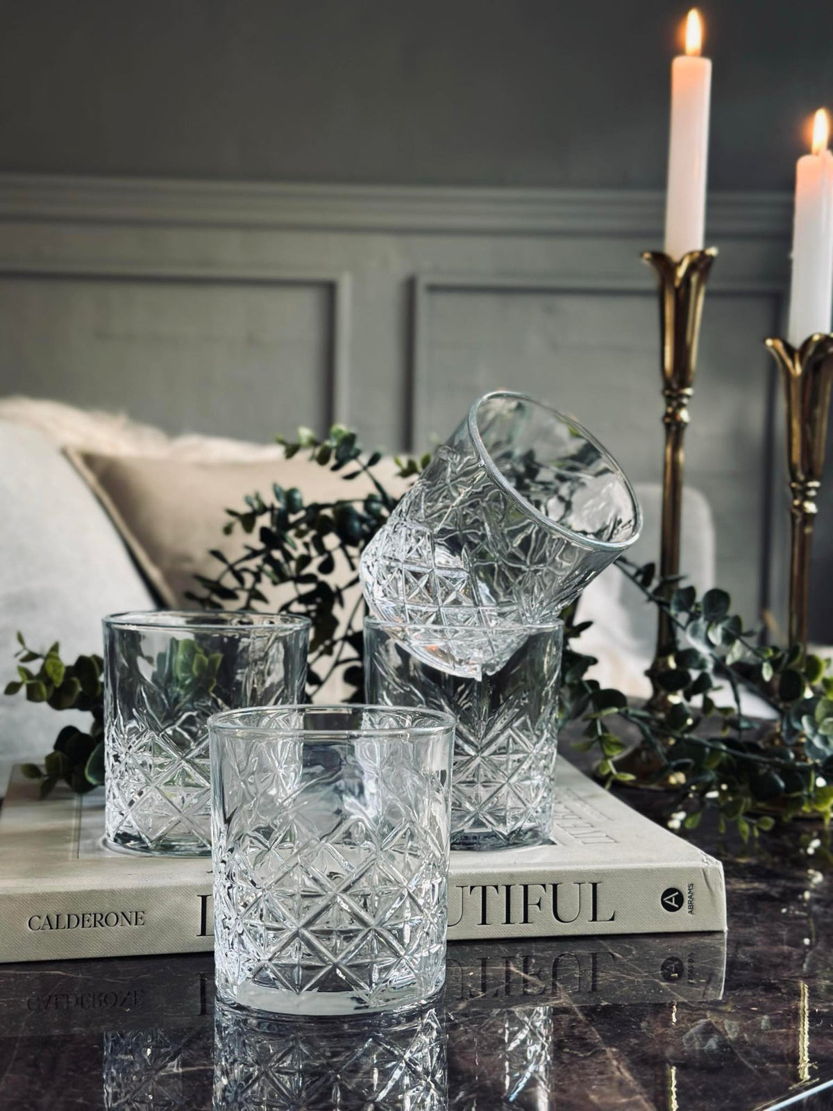 Whiskyglas / vattenglas - 4 st