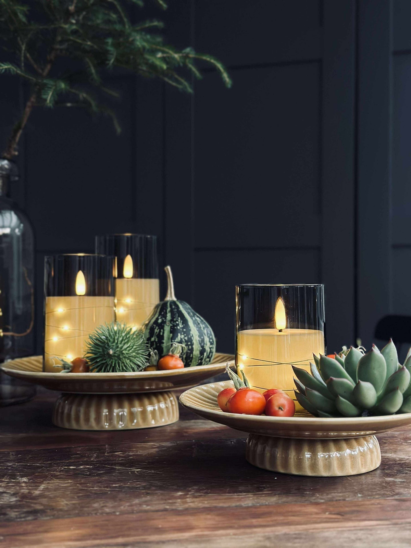 LED-ljus ALMA 3 st med fjärrkontroll