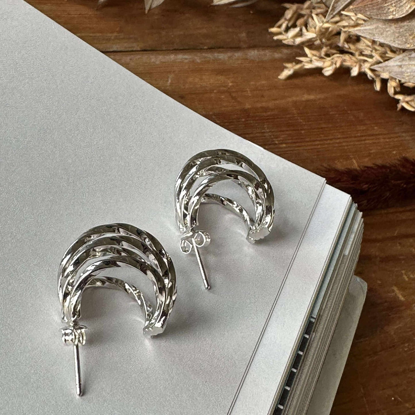 Örhängen Cornelia 20 mm - Silverbelagd