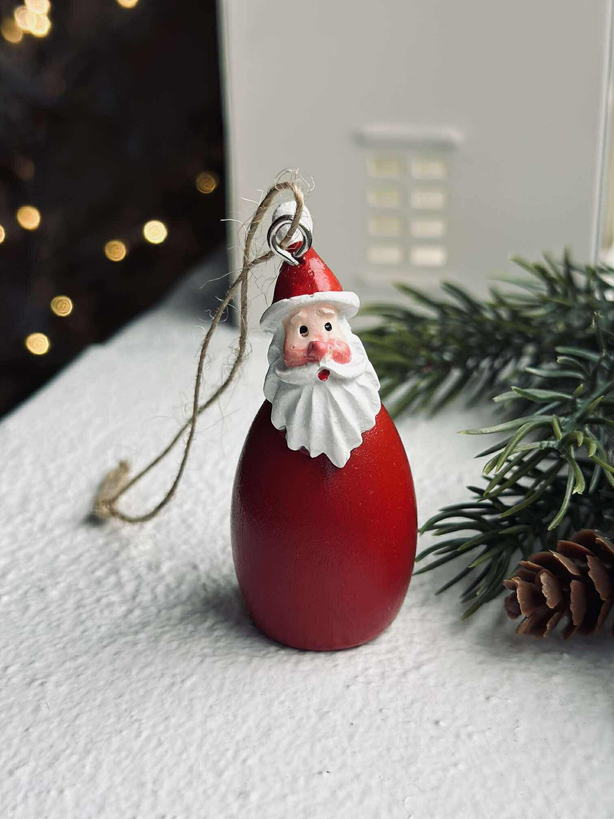 Hänge jultomte - wood