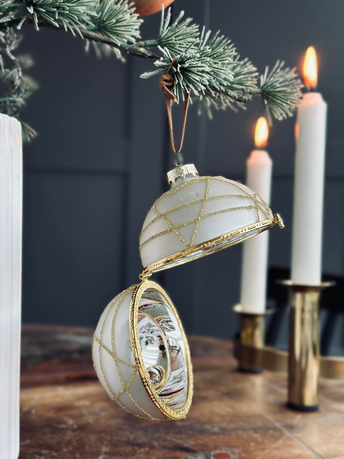 Glaskulor i guld - Paket med 3 st