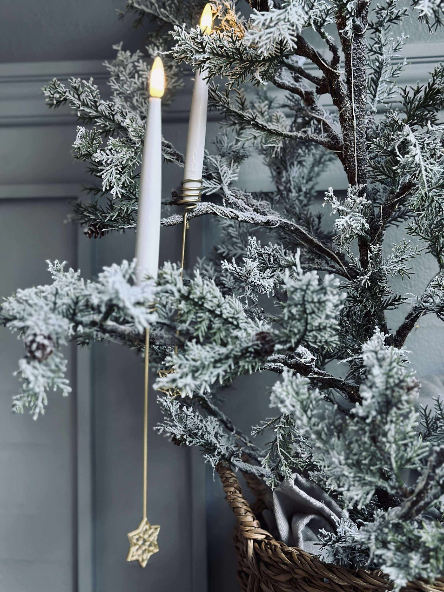 Ljushållare för julgran STAR - 6 st.