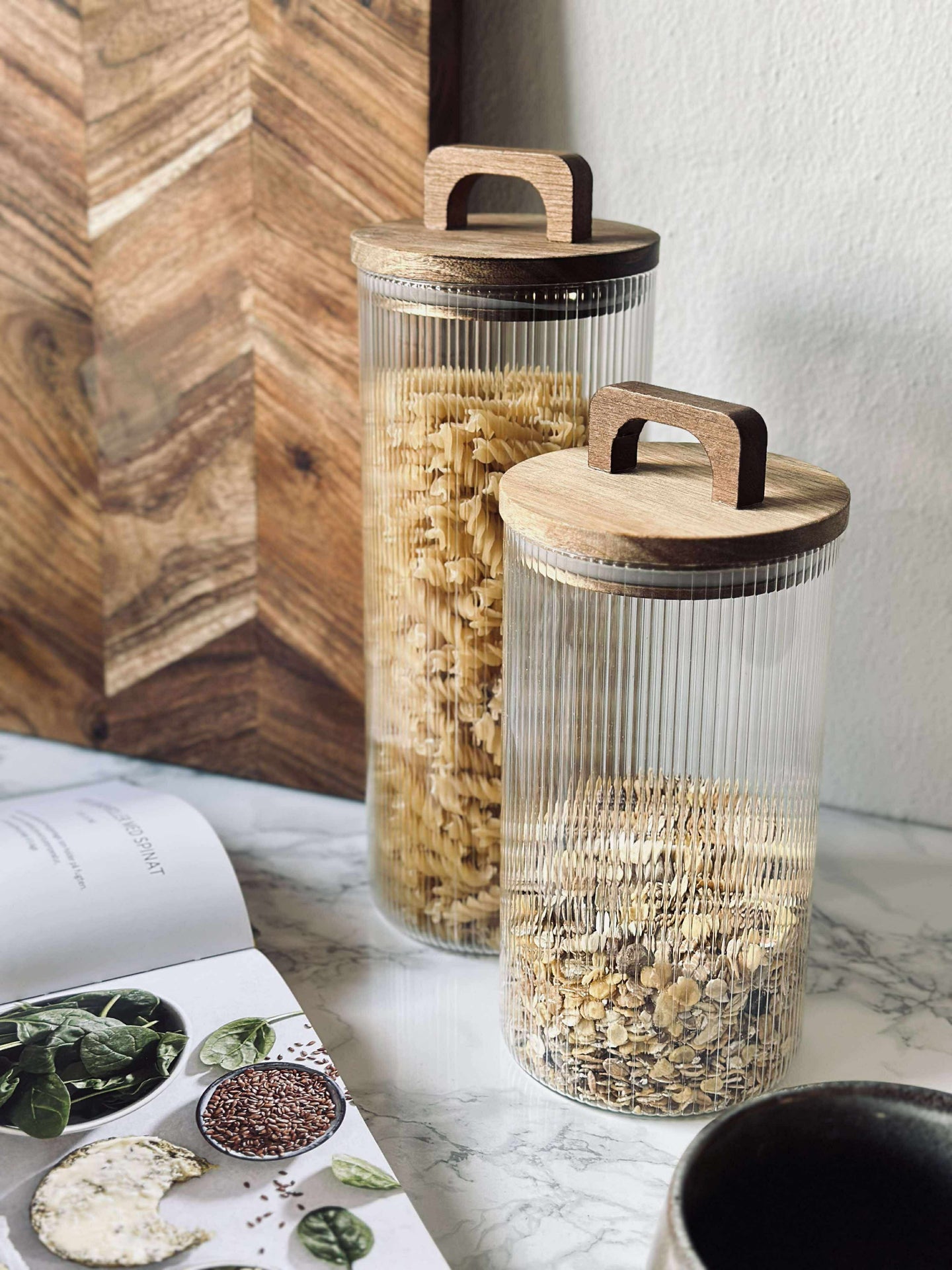 Förvaringsglas för livsmedel - Flera storlekar