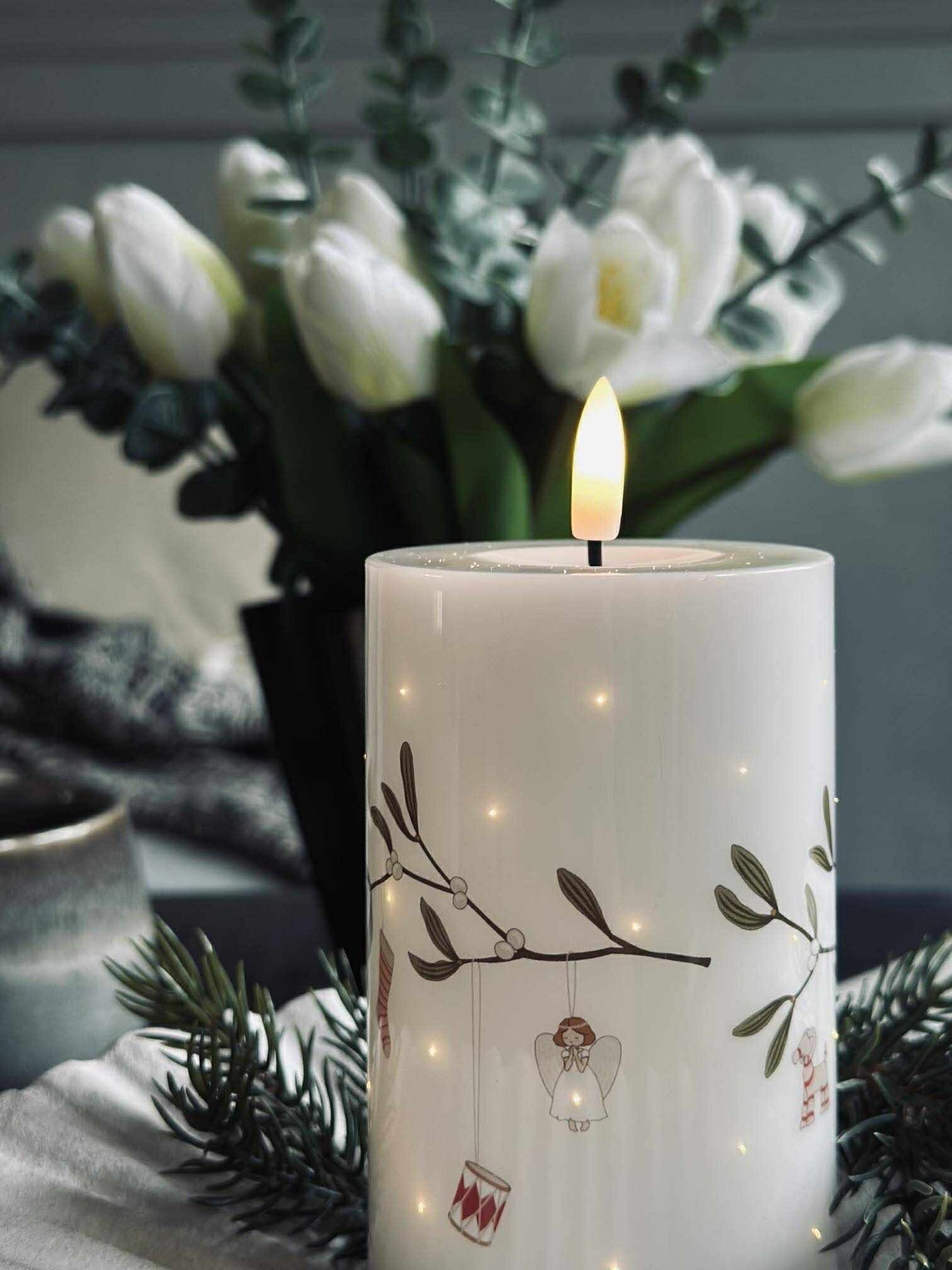 LED Blockljus TWINKLE - Mistel