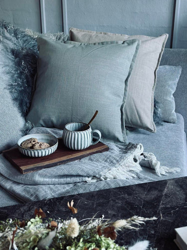 Kuddfodral 45x45 - Dammig grön