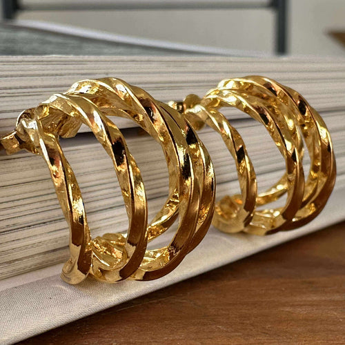 Örhängen Cornelia 20 mm - Förgylld