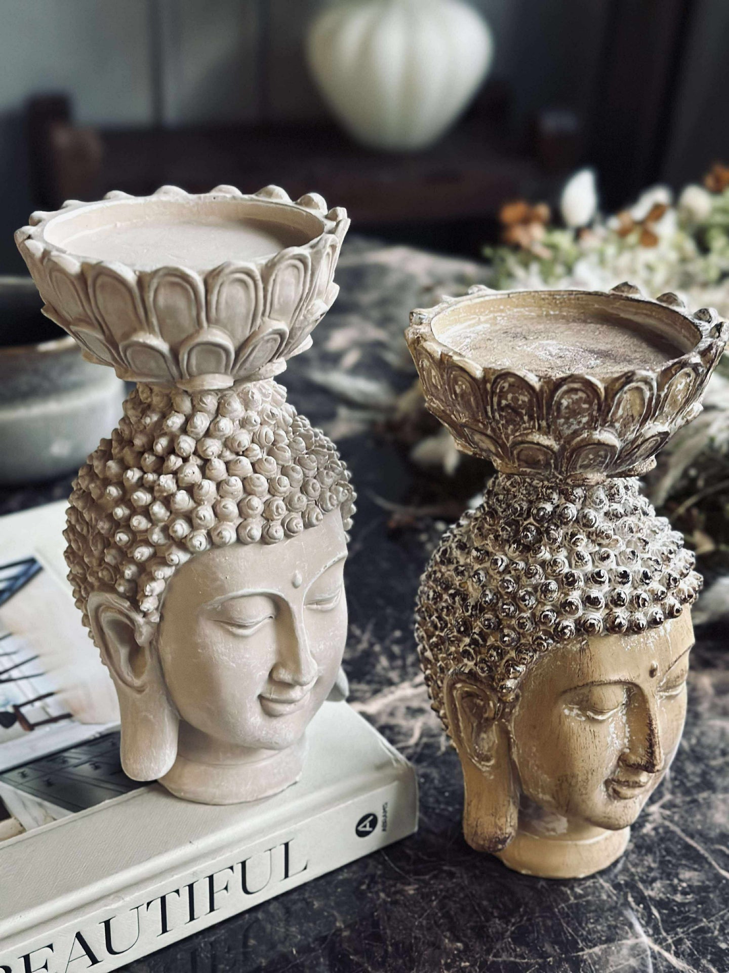 Ljusstake Buddha Big - MIX