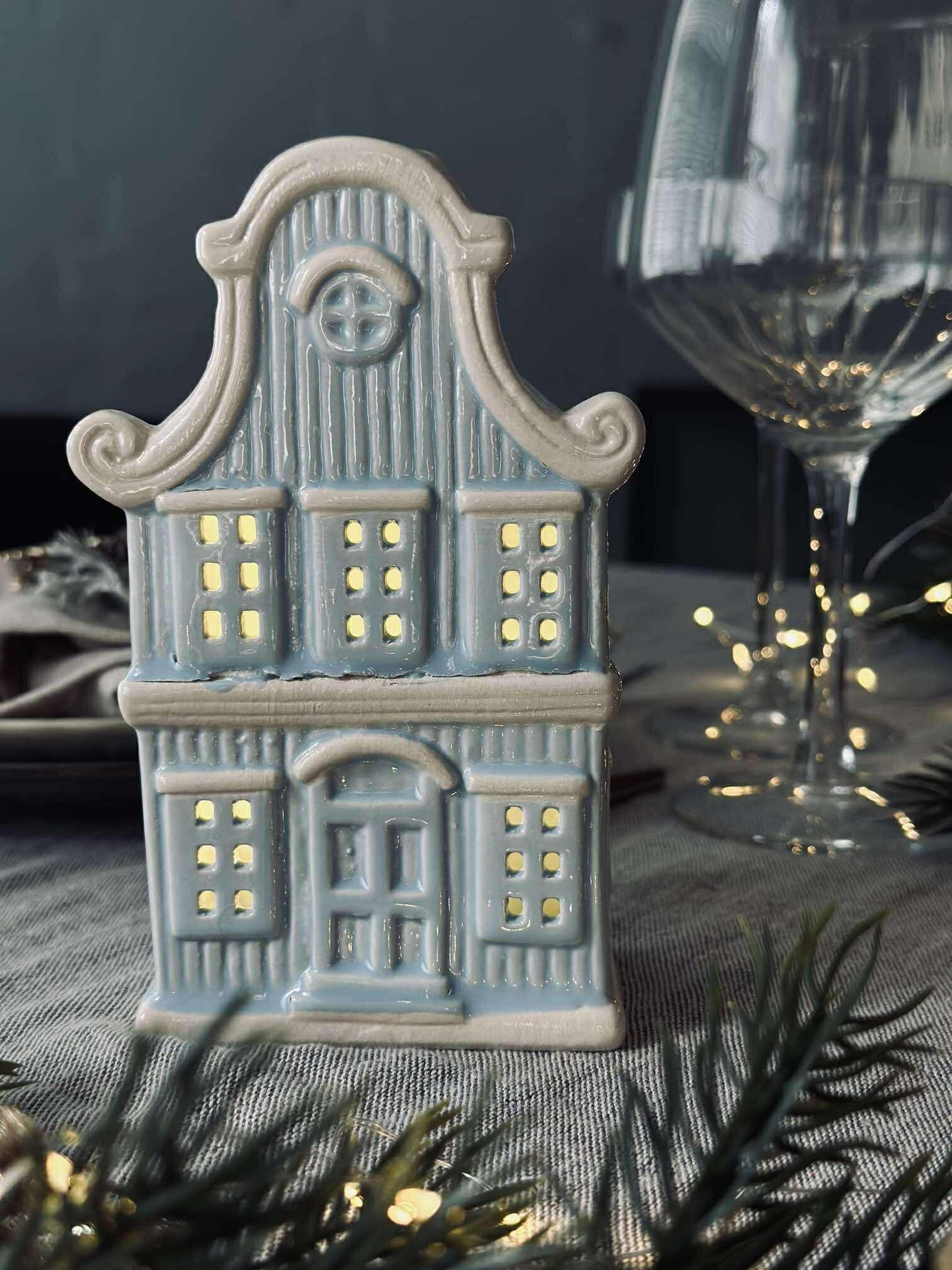 Ljushus med LED - Pastellfärg MIX