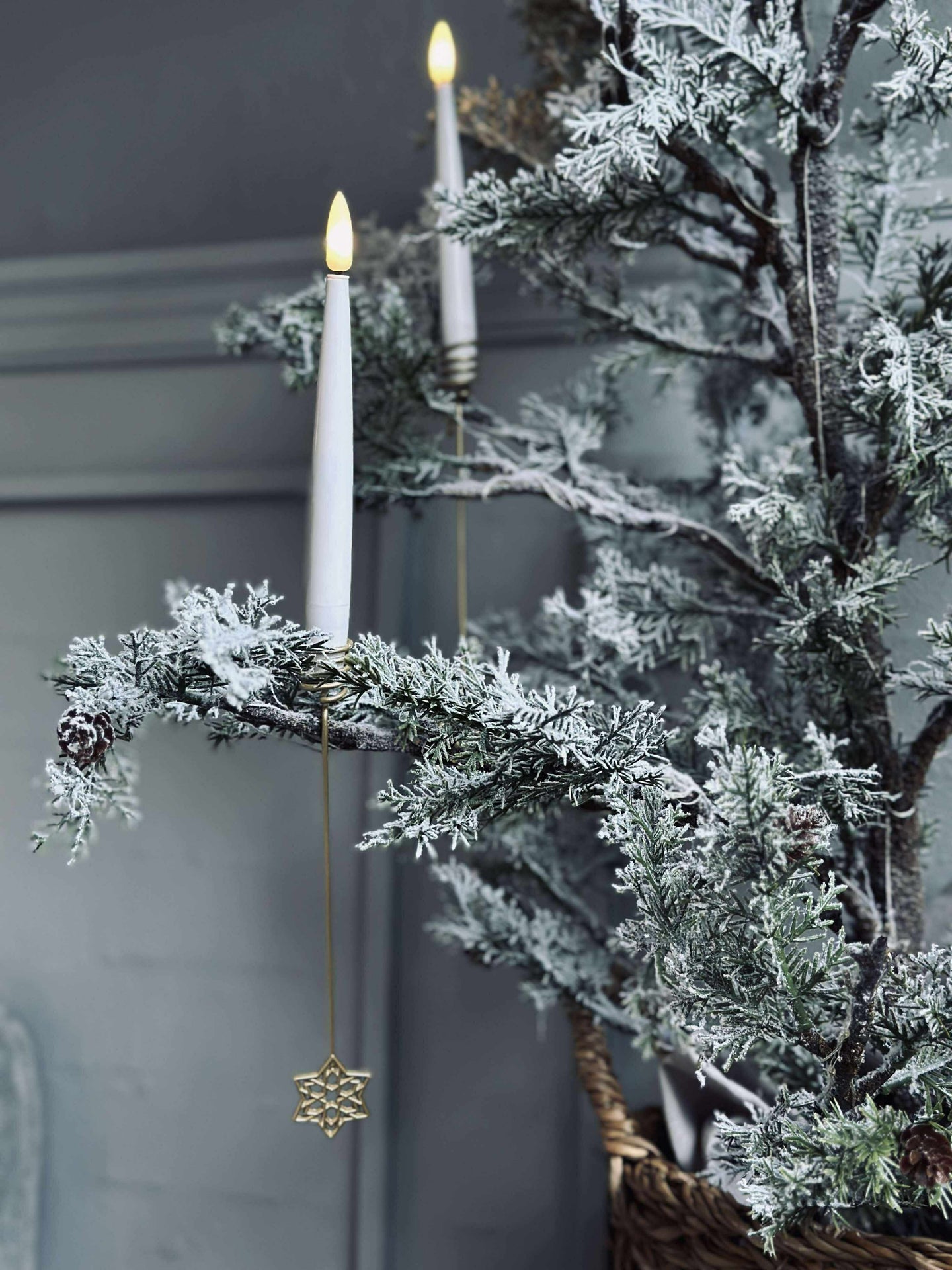 Ljushållare för julgran STAR - 6 st.