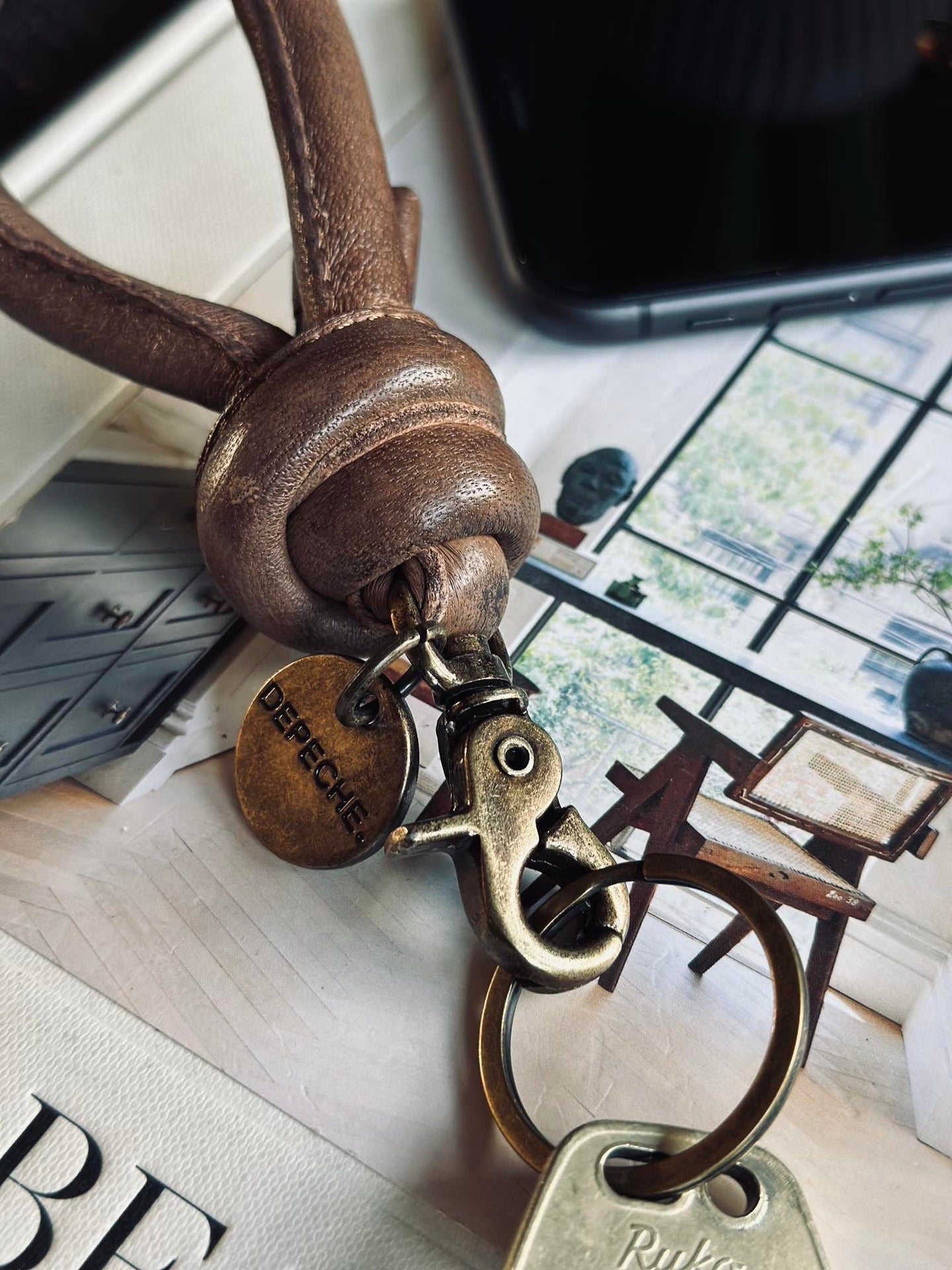 Nyckelband – Kastanj