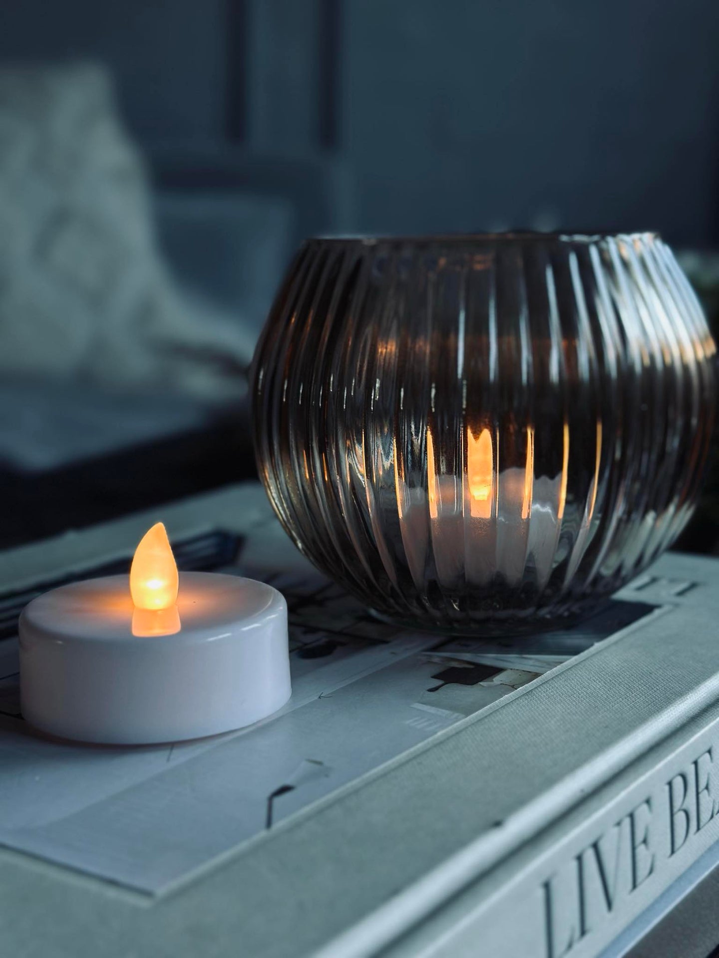 Jumbo värmeljus - 2 st.