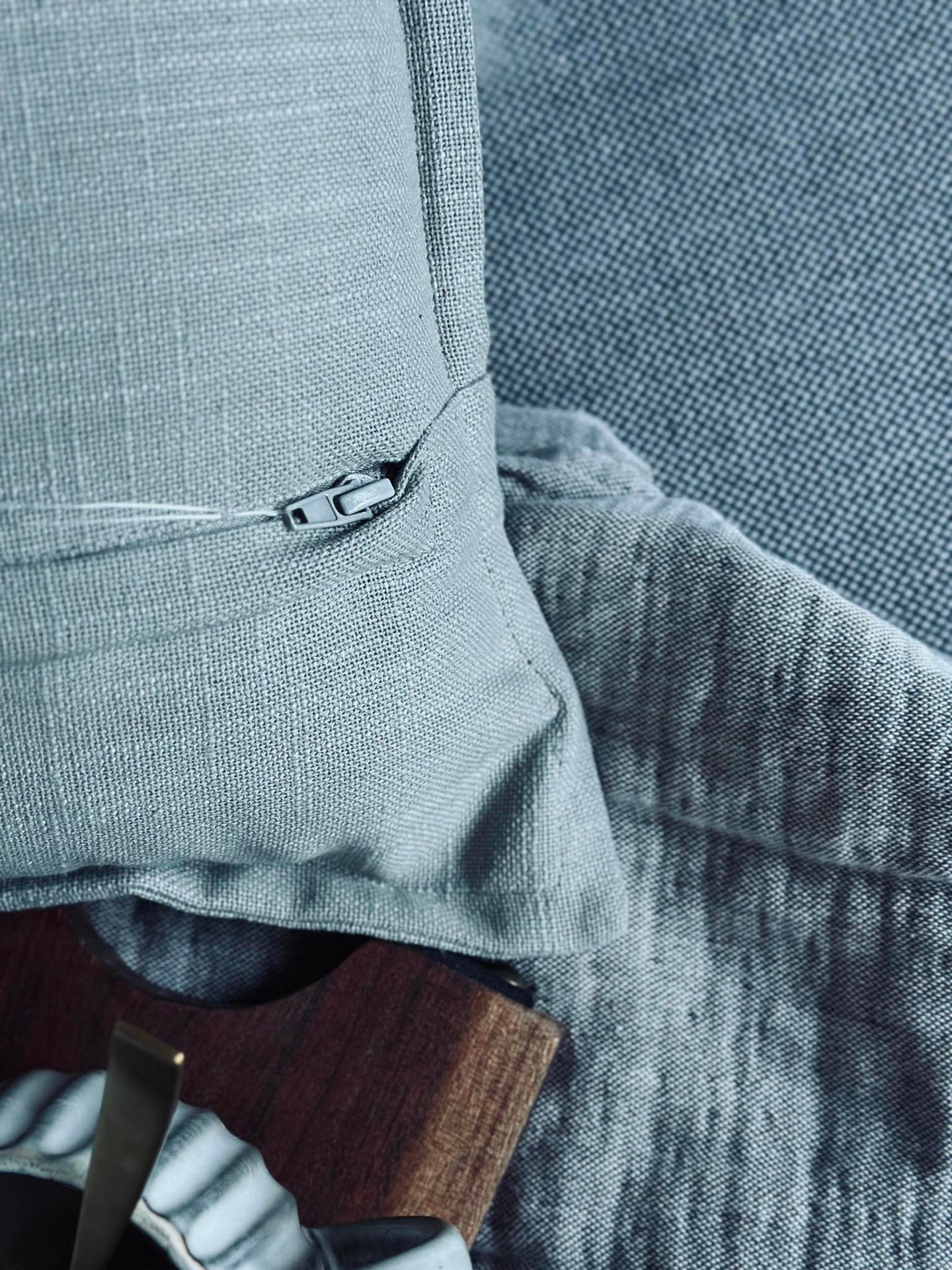 Kuddfodral 45x45 - Dammig grön