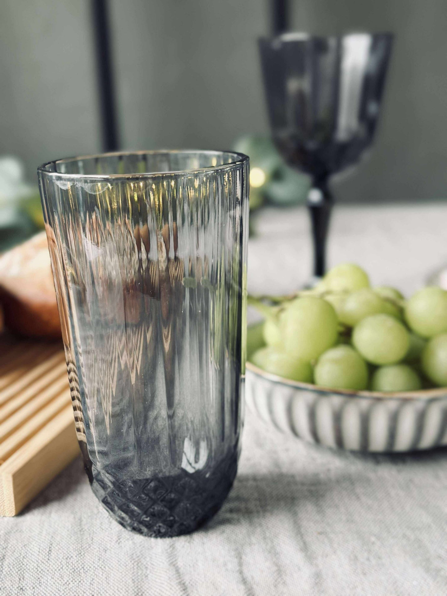 Vattenglas Sanna grey 345 ml.