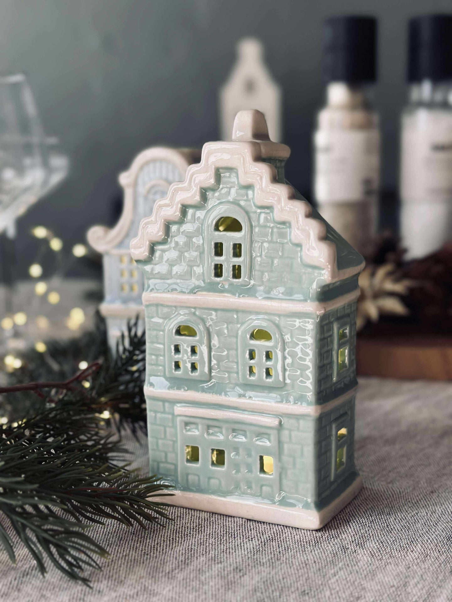 Ljushus med LED - Pastellfärg MIX