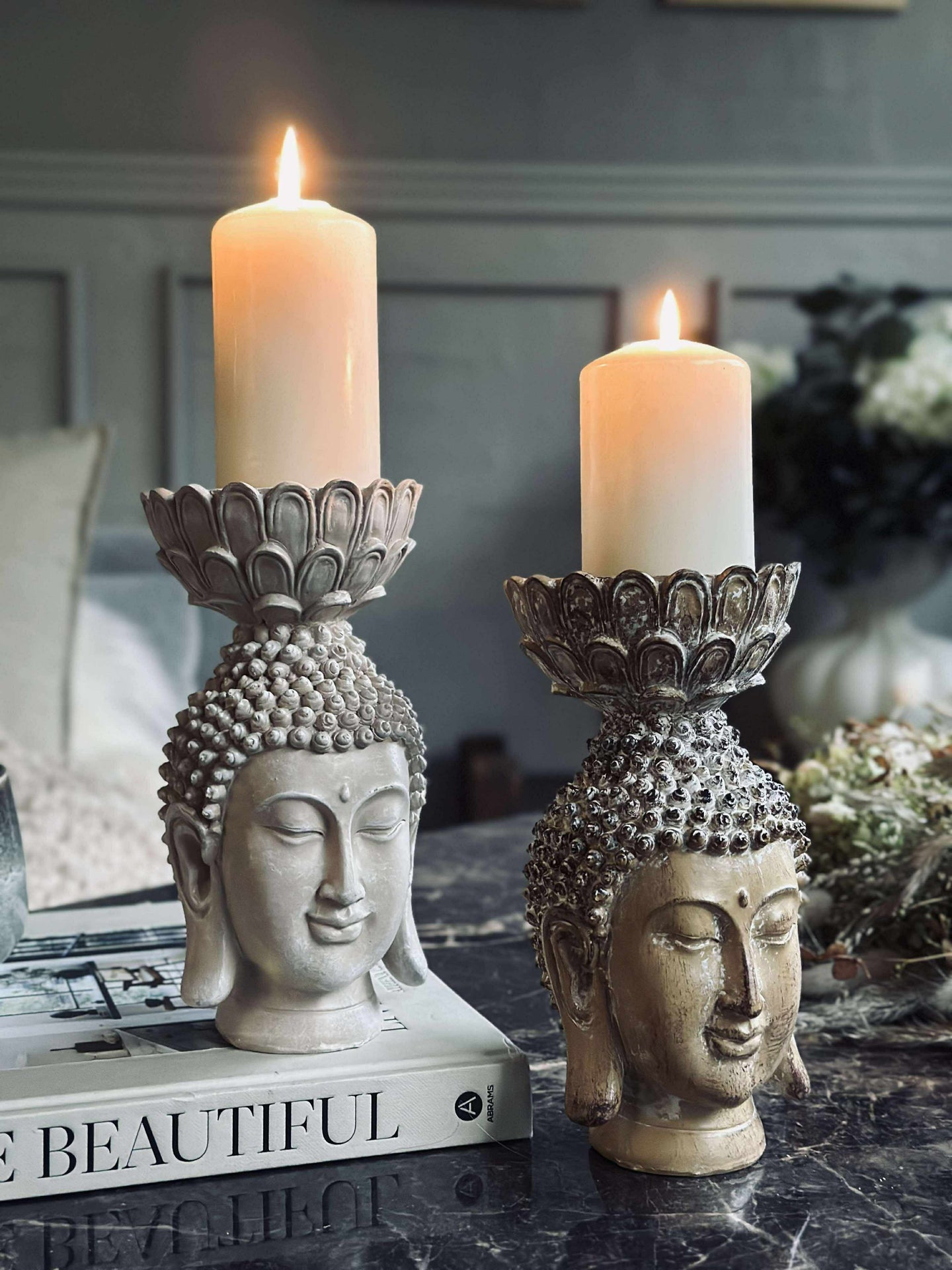 Ljusstake Buddha Big - MIX