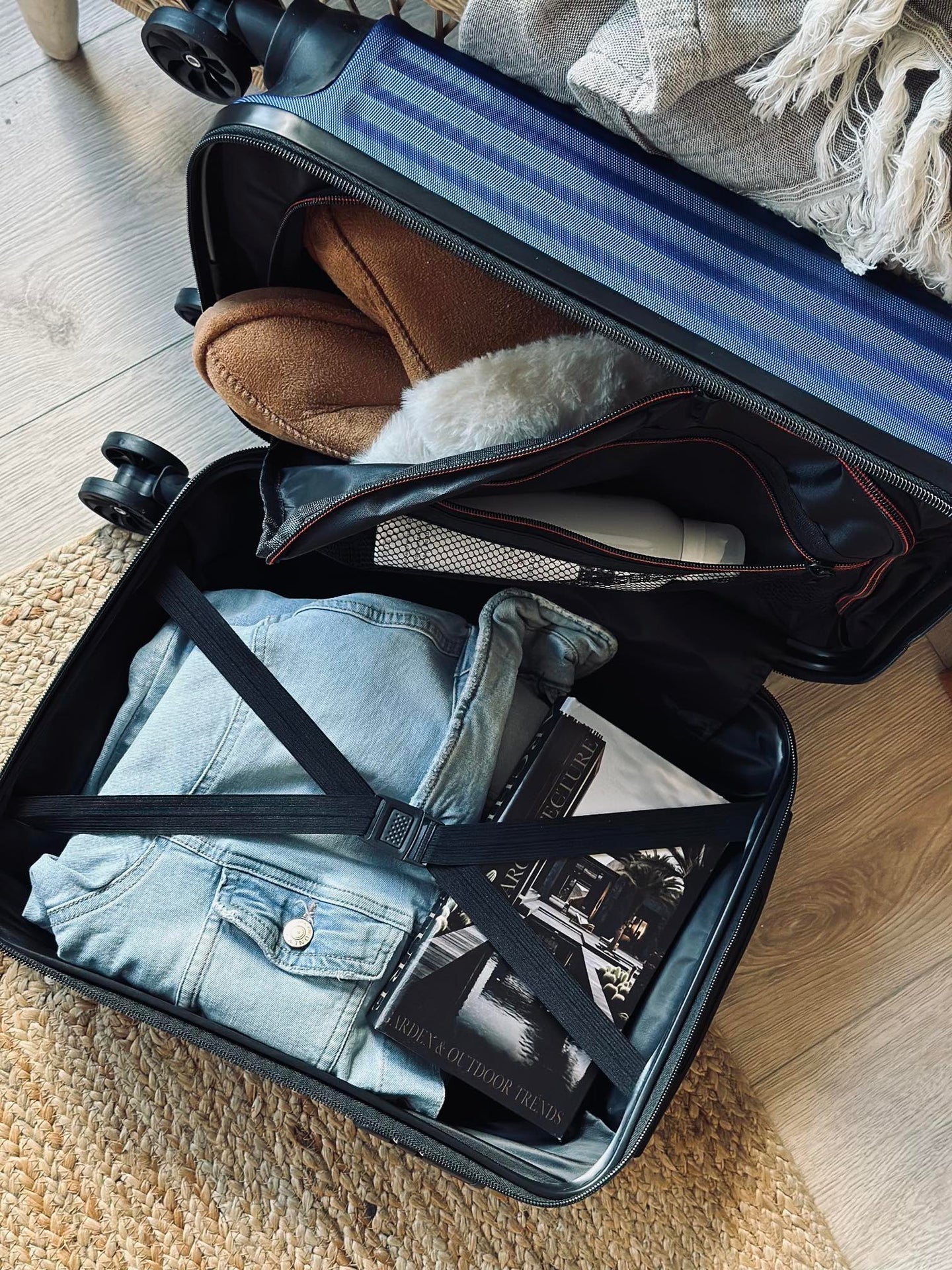 Resväska Trolley - Blå