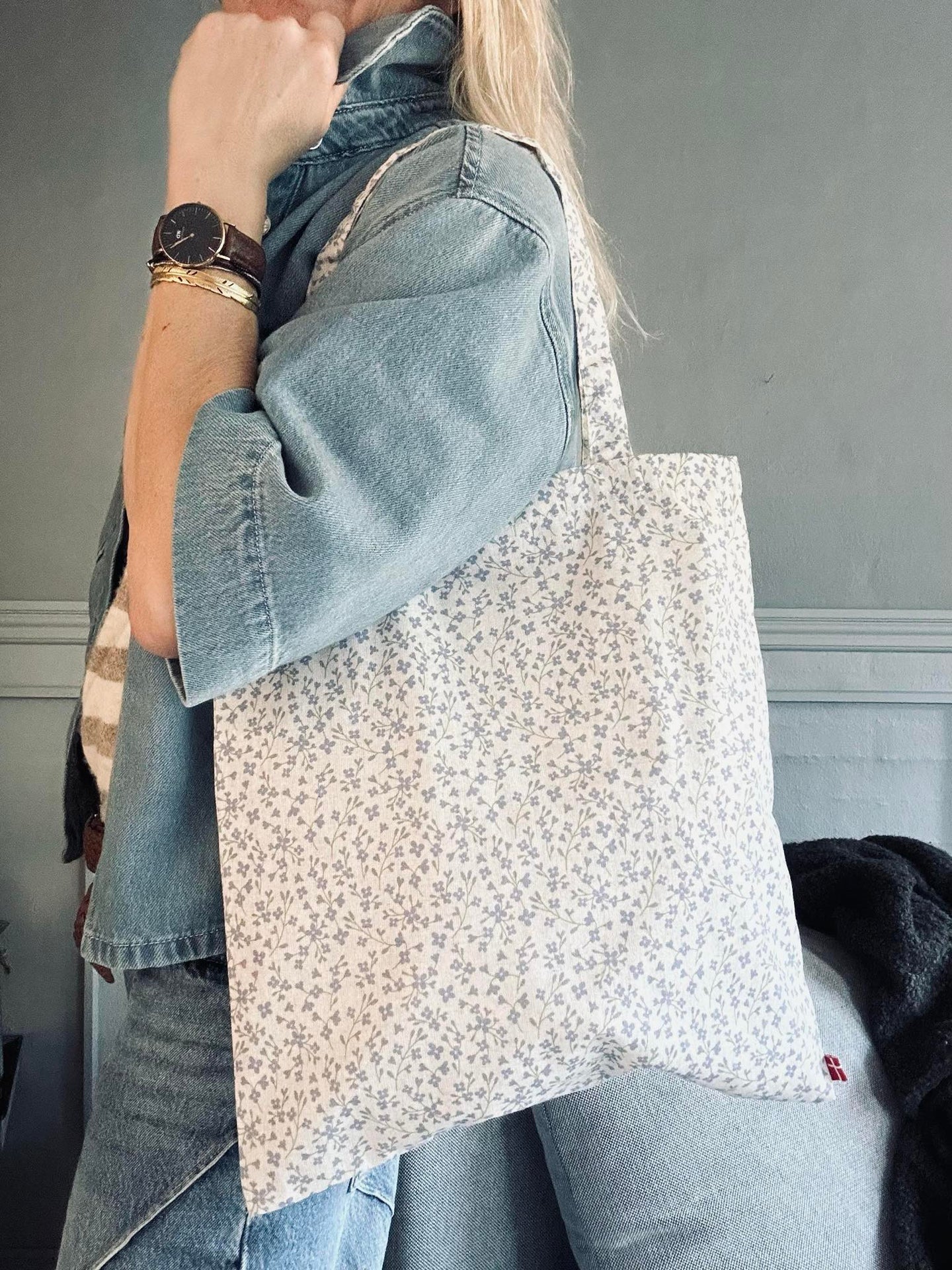 Shoppingväska - Liten flora