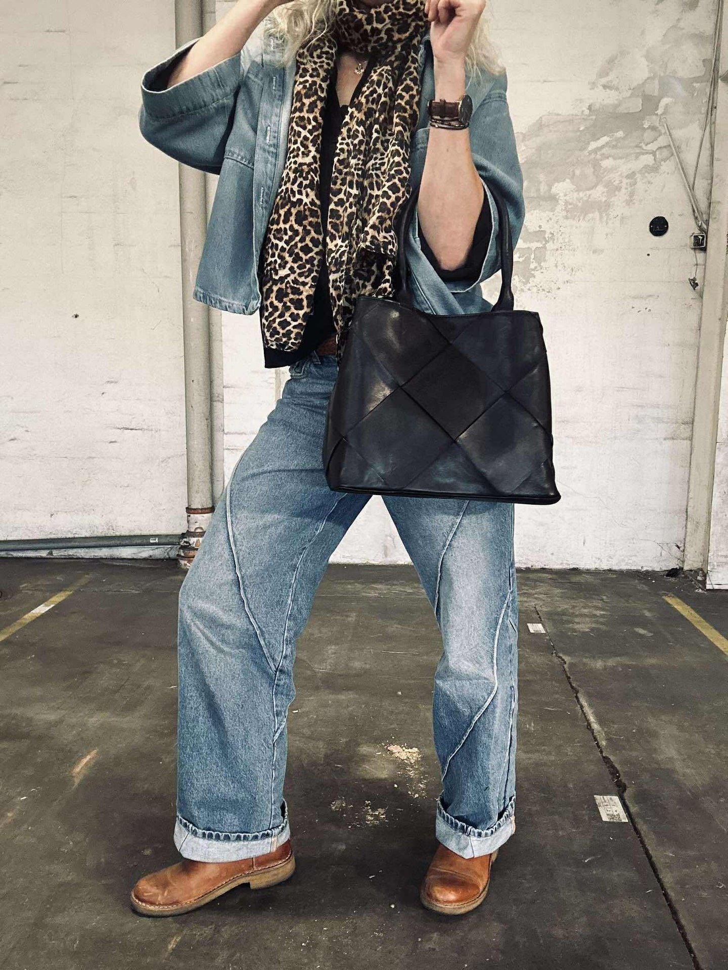 Shopper black delux