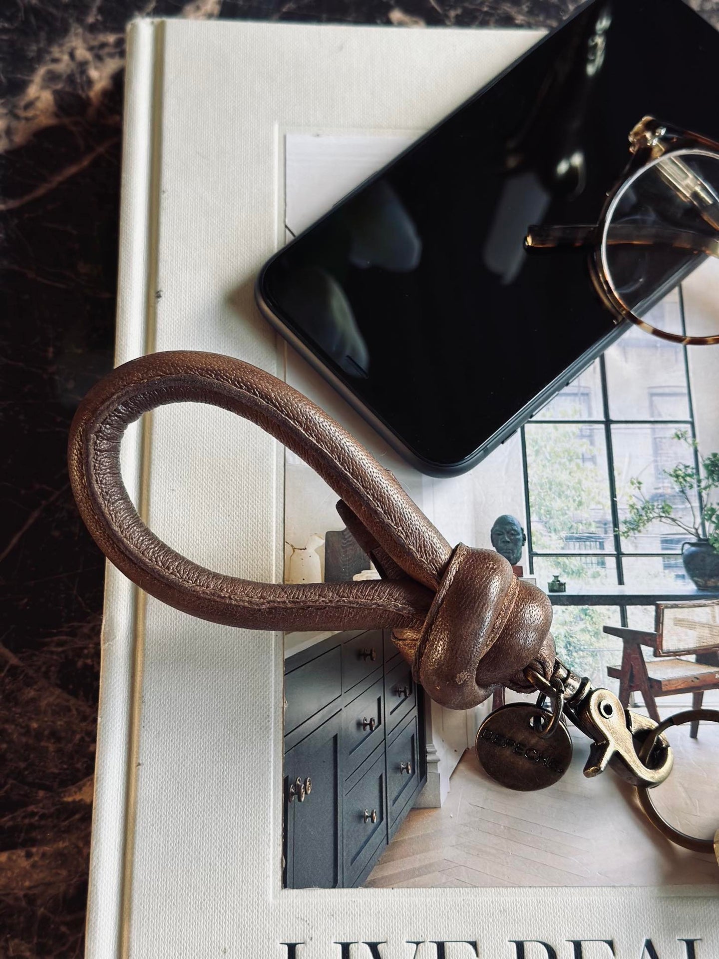 Nyckelband – Kastanj