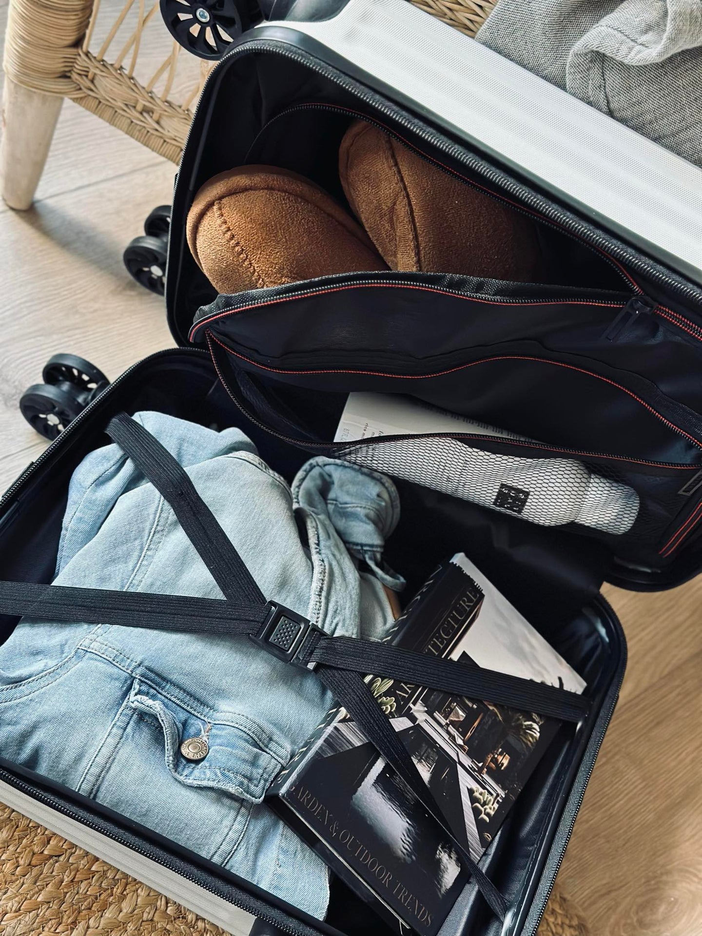 Resväska Trolley - Vit