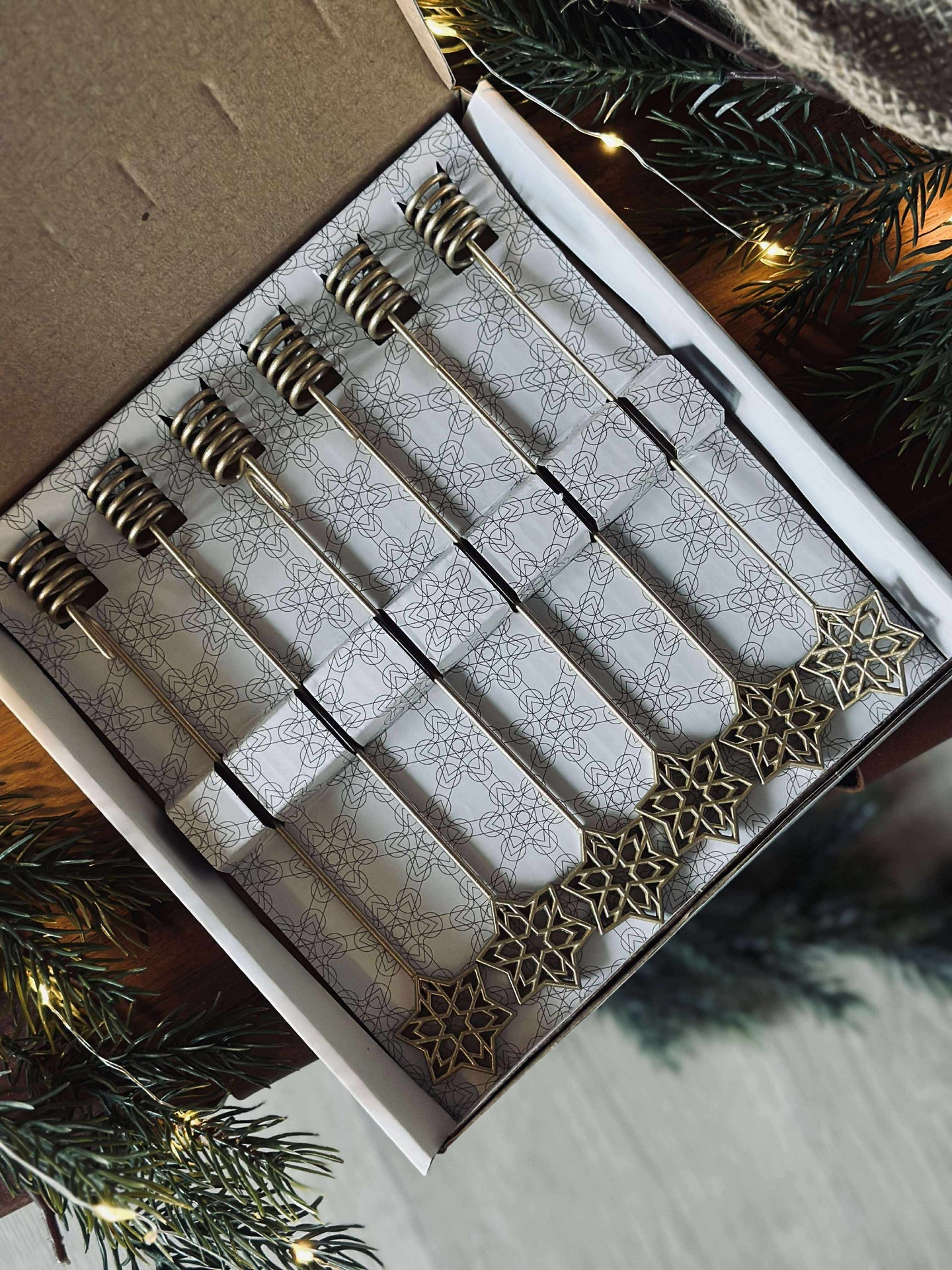 Ljushållare för julgran STAR - 6 st.