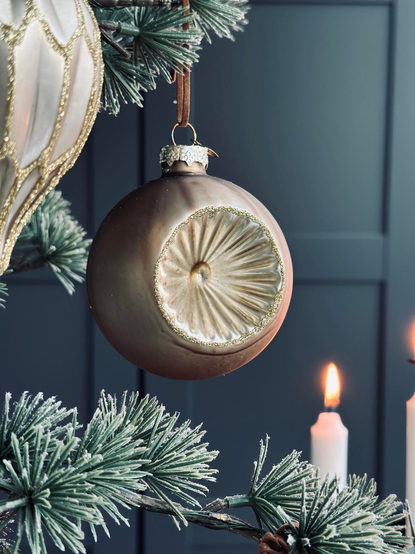 Glaskulor i guld - Paket med 3 st