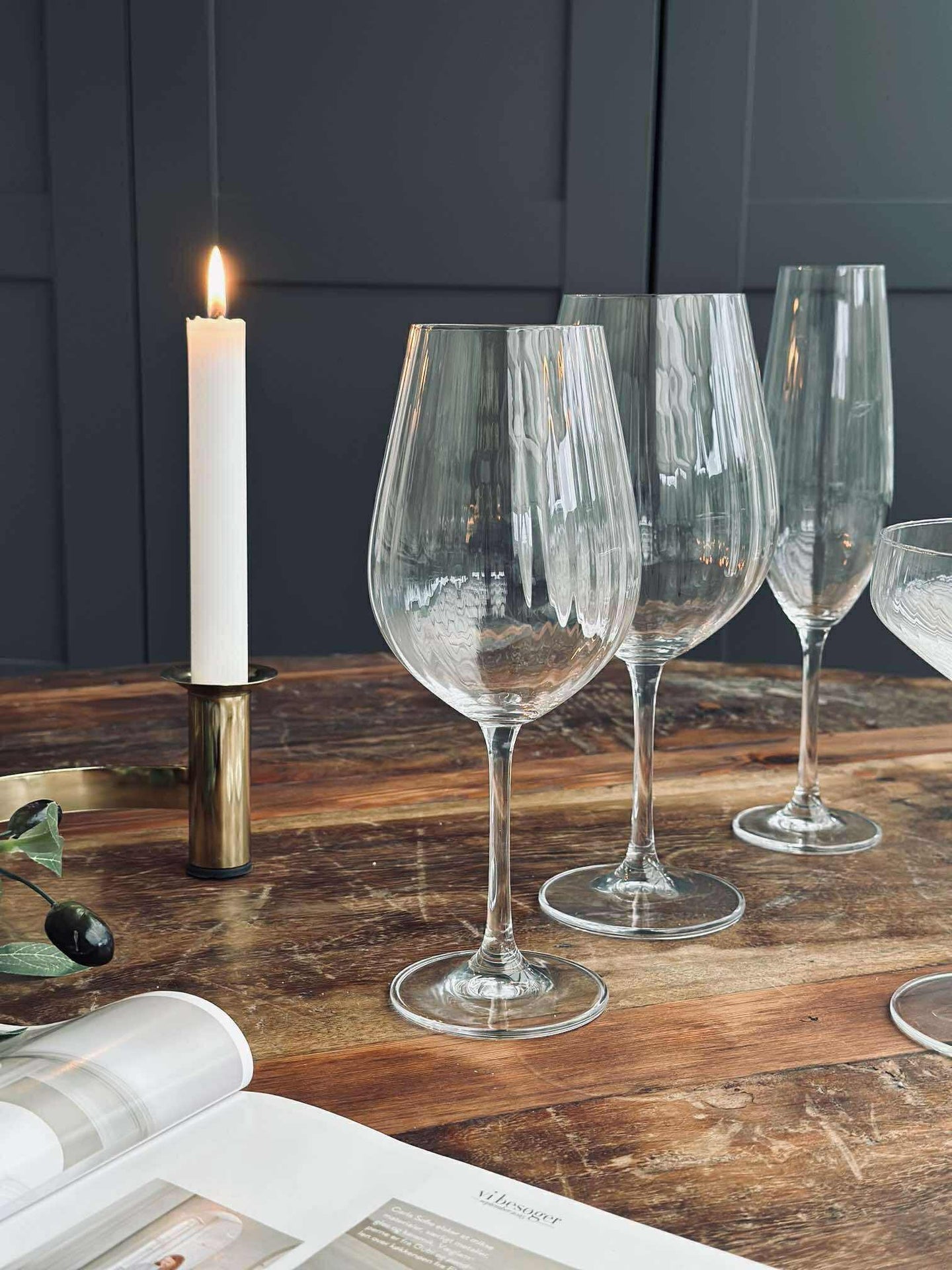 Champagneglas CRYSTAL - Set med 4 st.