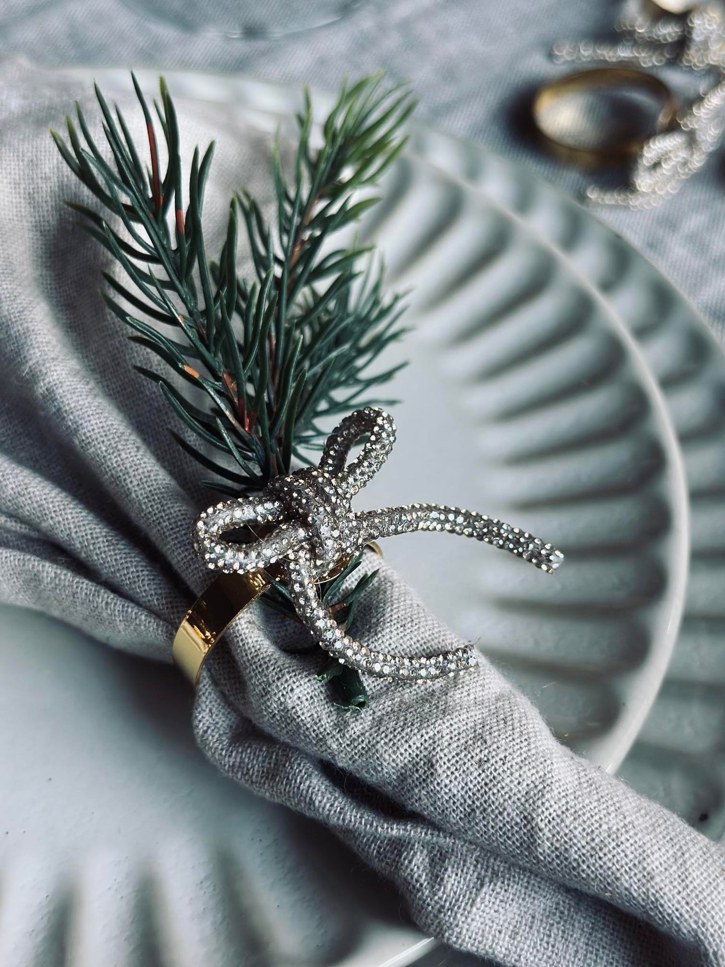 Servettringar - Rosetter 4 st